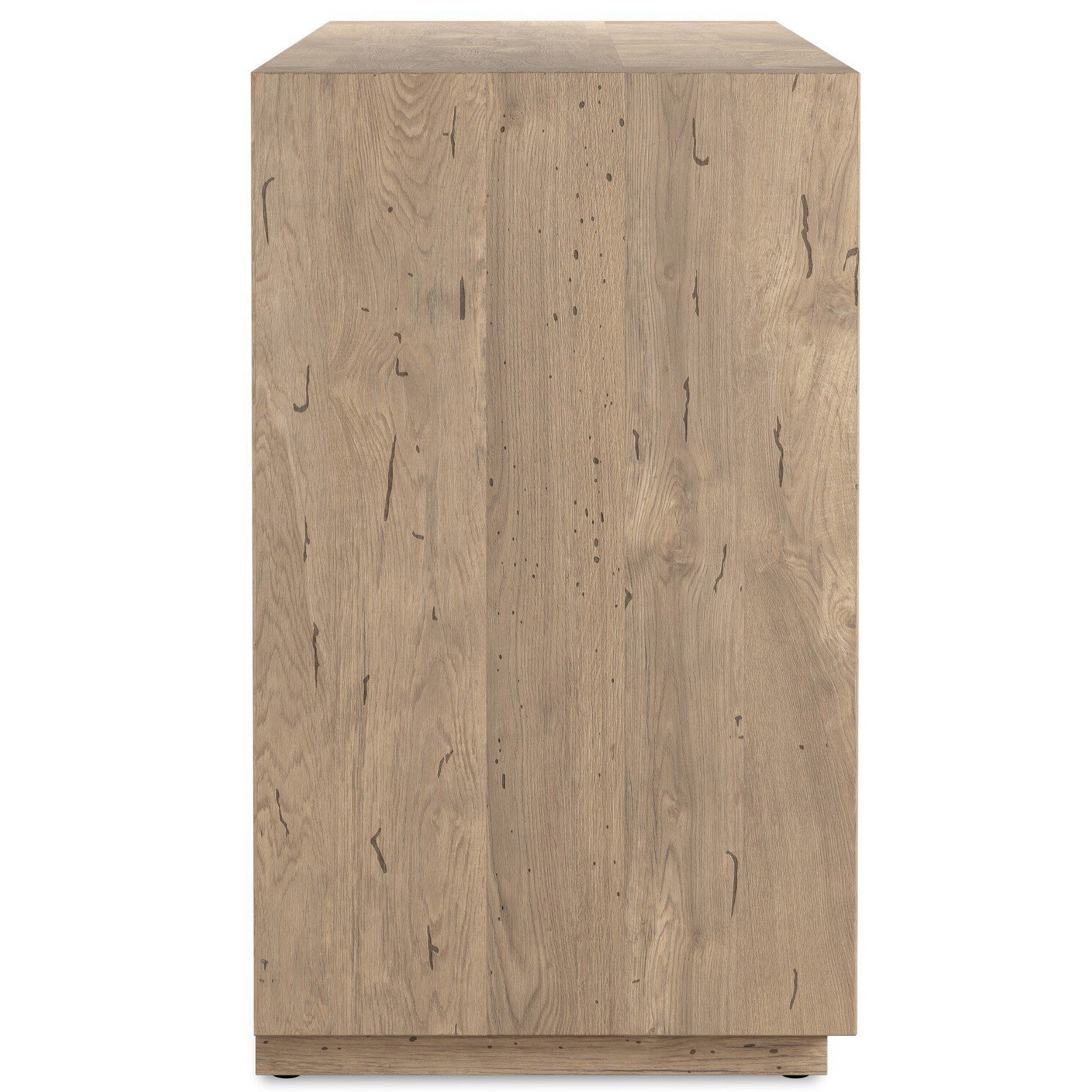 Abaso Sideboard, Whitewash Rustic Wormwood Oak