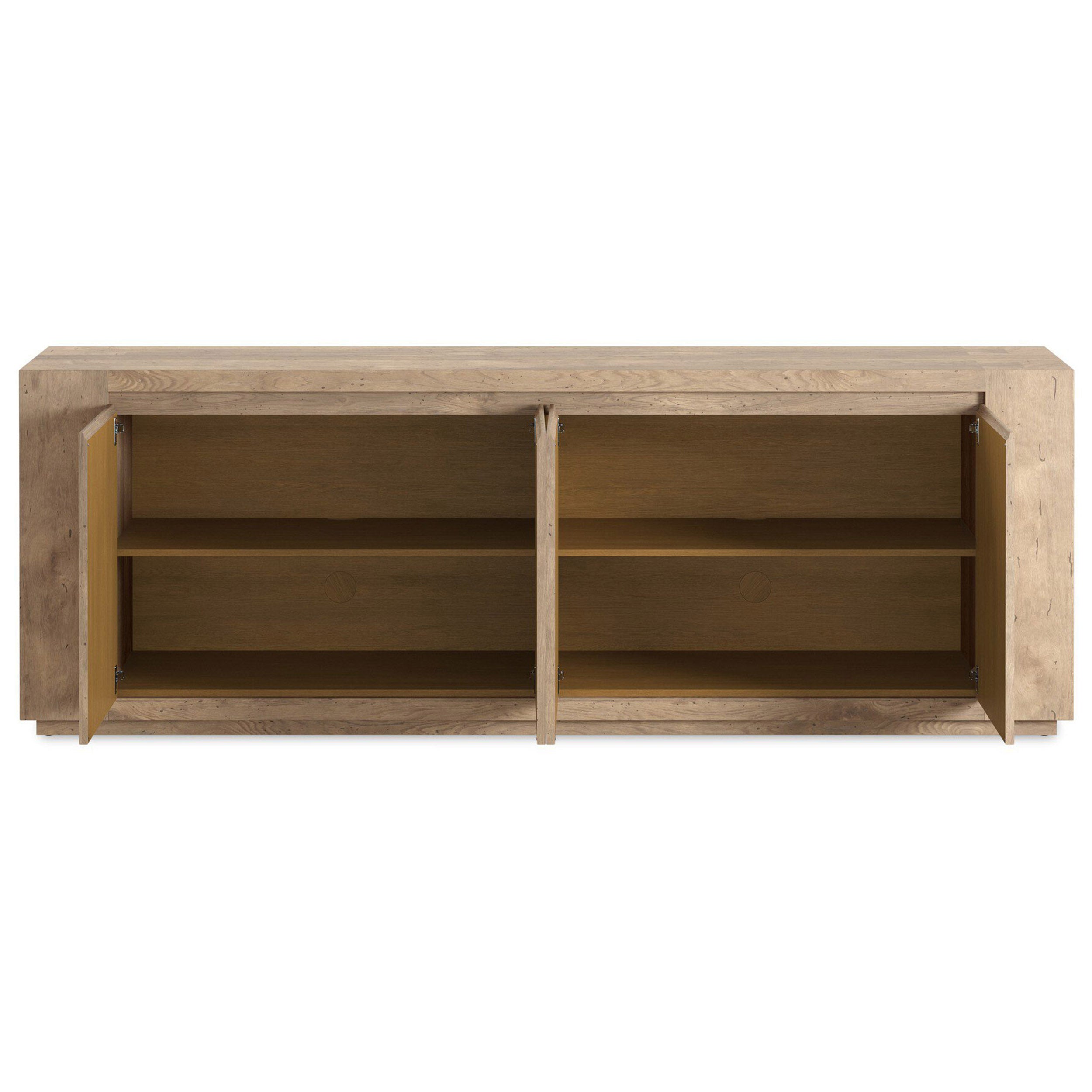 Abaso Sideboard, Whitewash Rustic Wormwood Oak