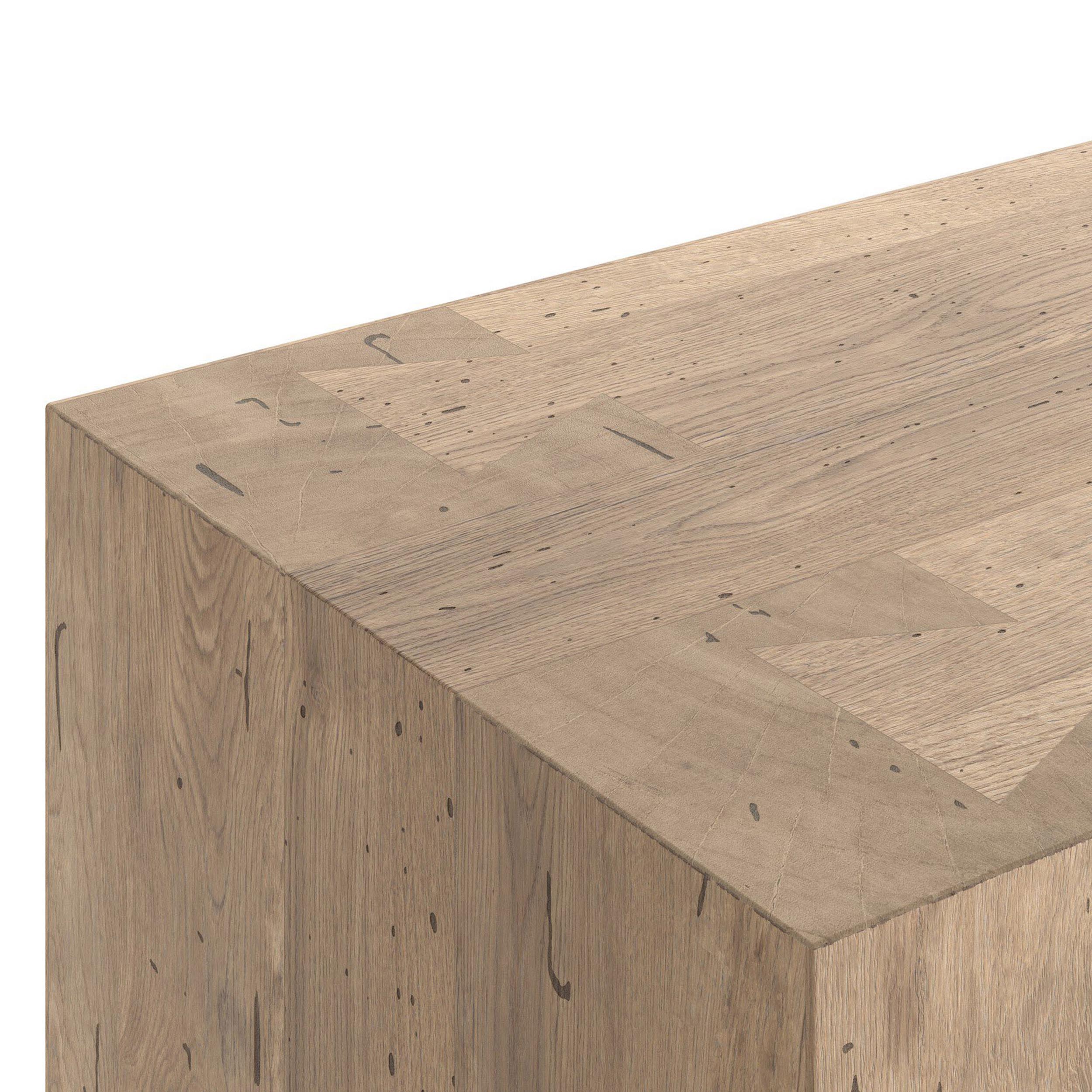 Abaso Sideboard, Whitewash Rustic Wormwood Oak