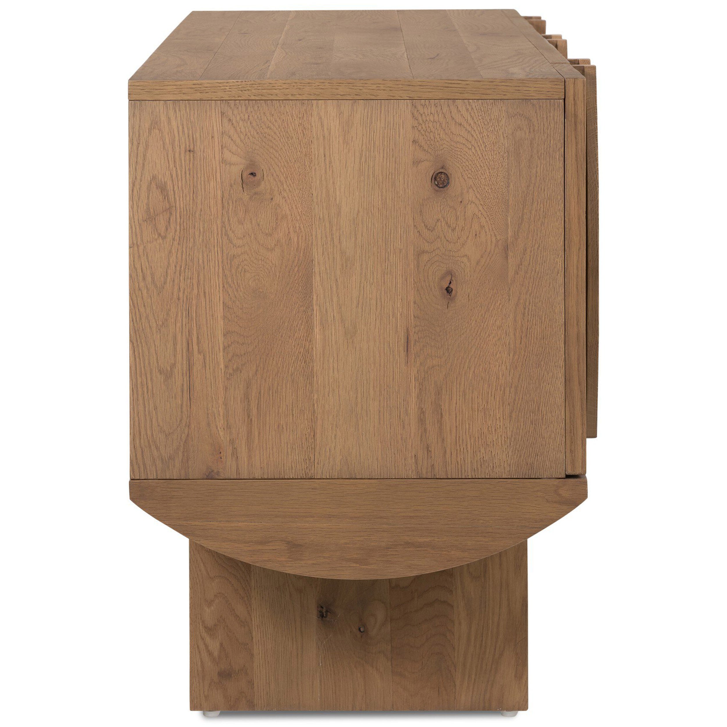 Pickford Media Console, Thick oak veneer
