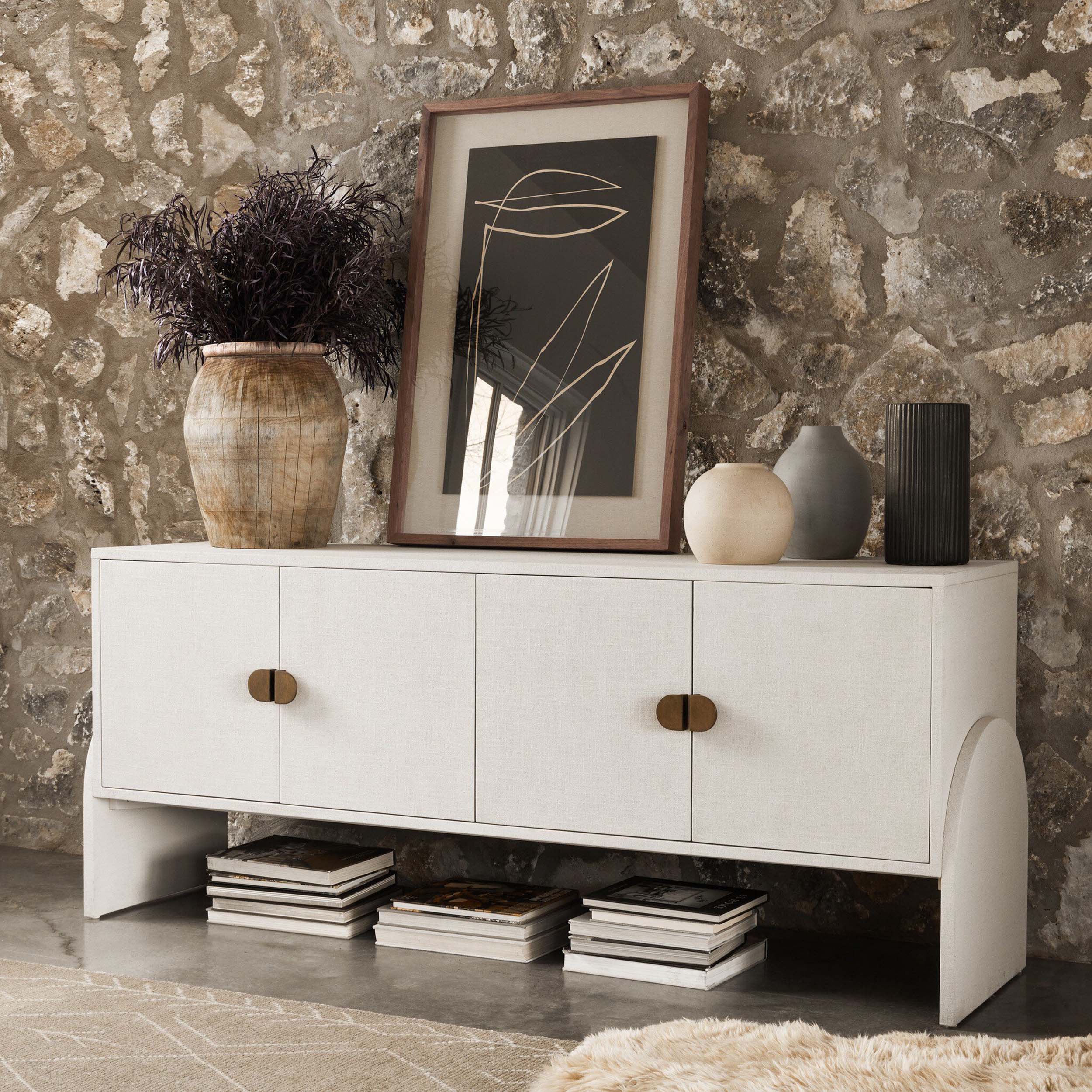 Cressida Sideboard, Ivory Painted Linen