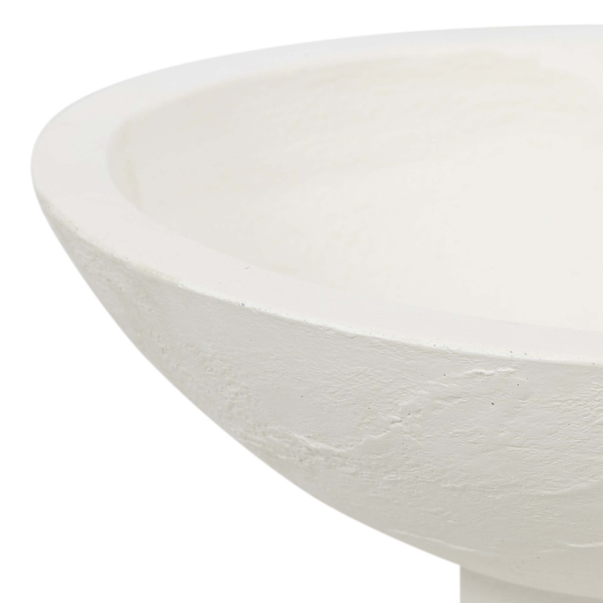 Pressler Outdoor Planter, Plaster Molded Concrete, Set of 2 close-up showing textural surface and sleek design.