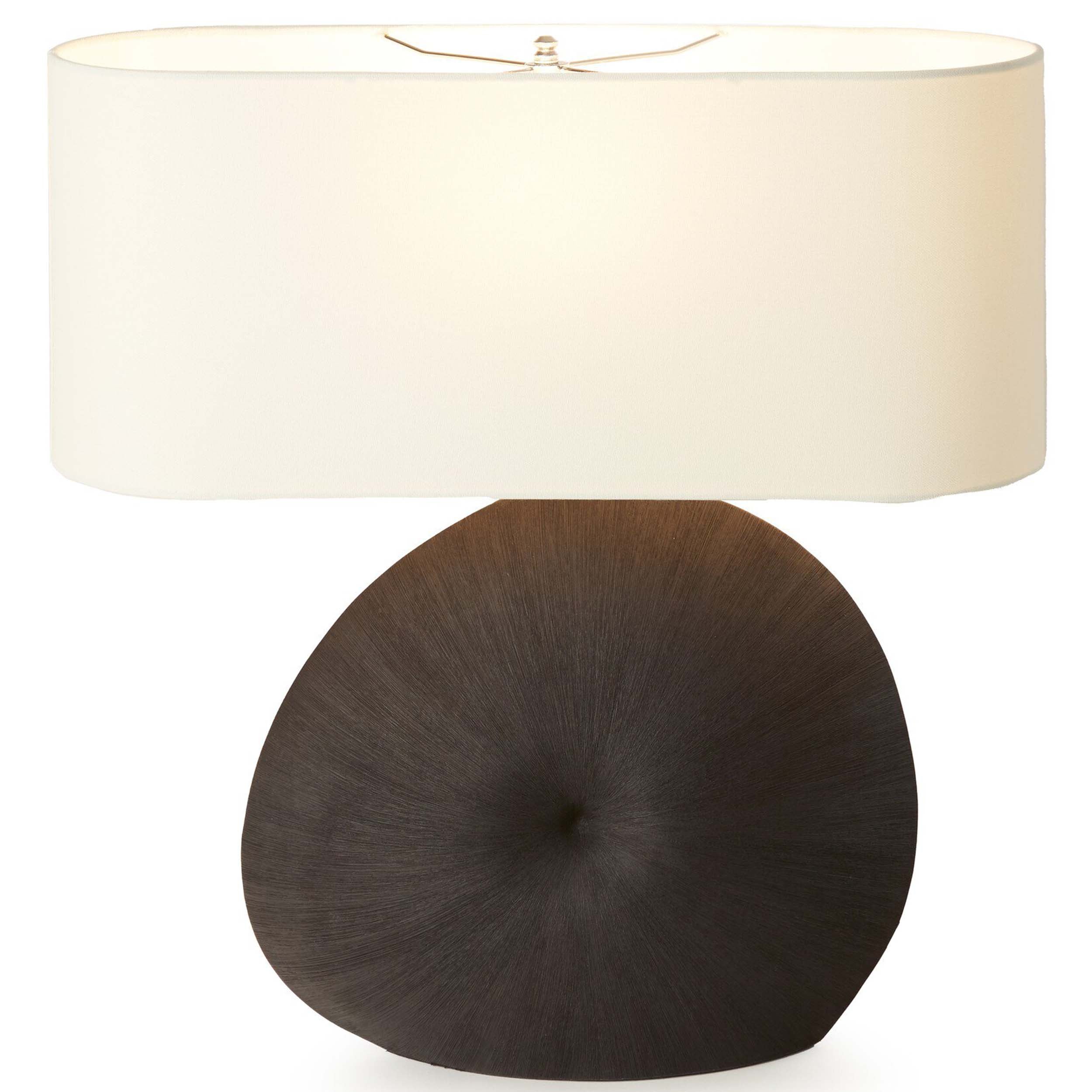 Busaba Table Lamp, Textured Matte Black Porcelain Ceramic