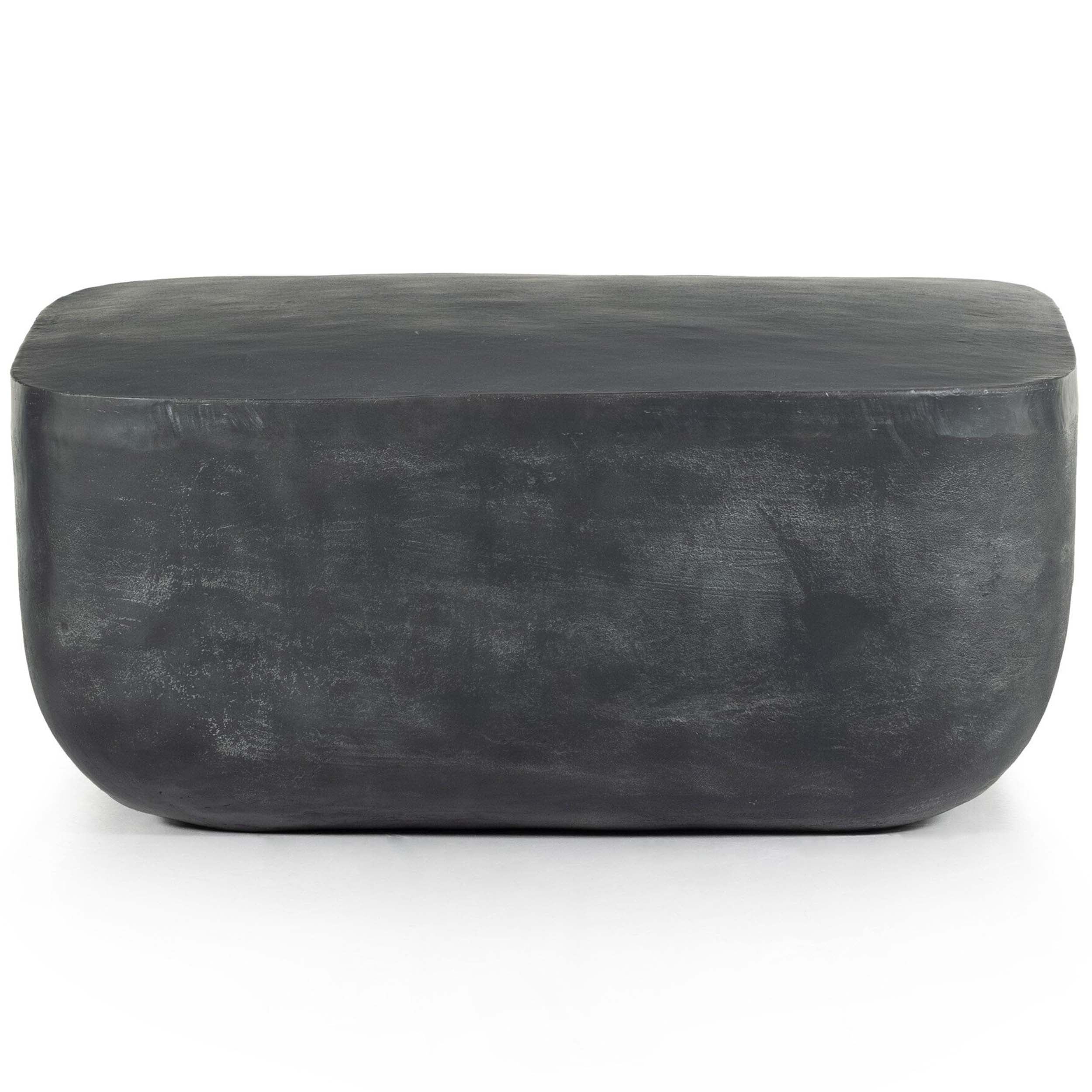 Basil Square Outdoor Coffee Table, Aged Grey