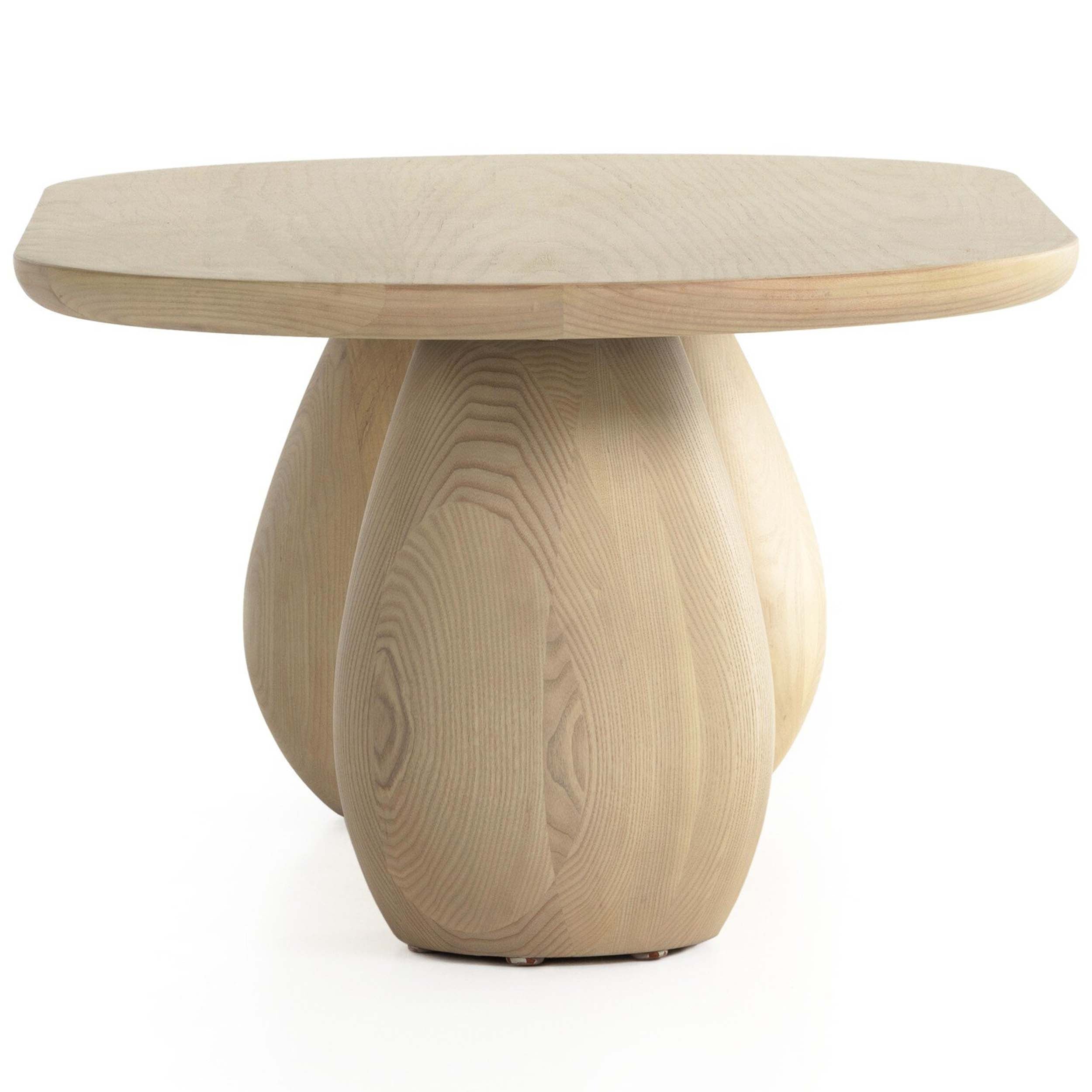 Merla Wood Coffee Table, Light Natural Ash Veneer