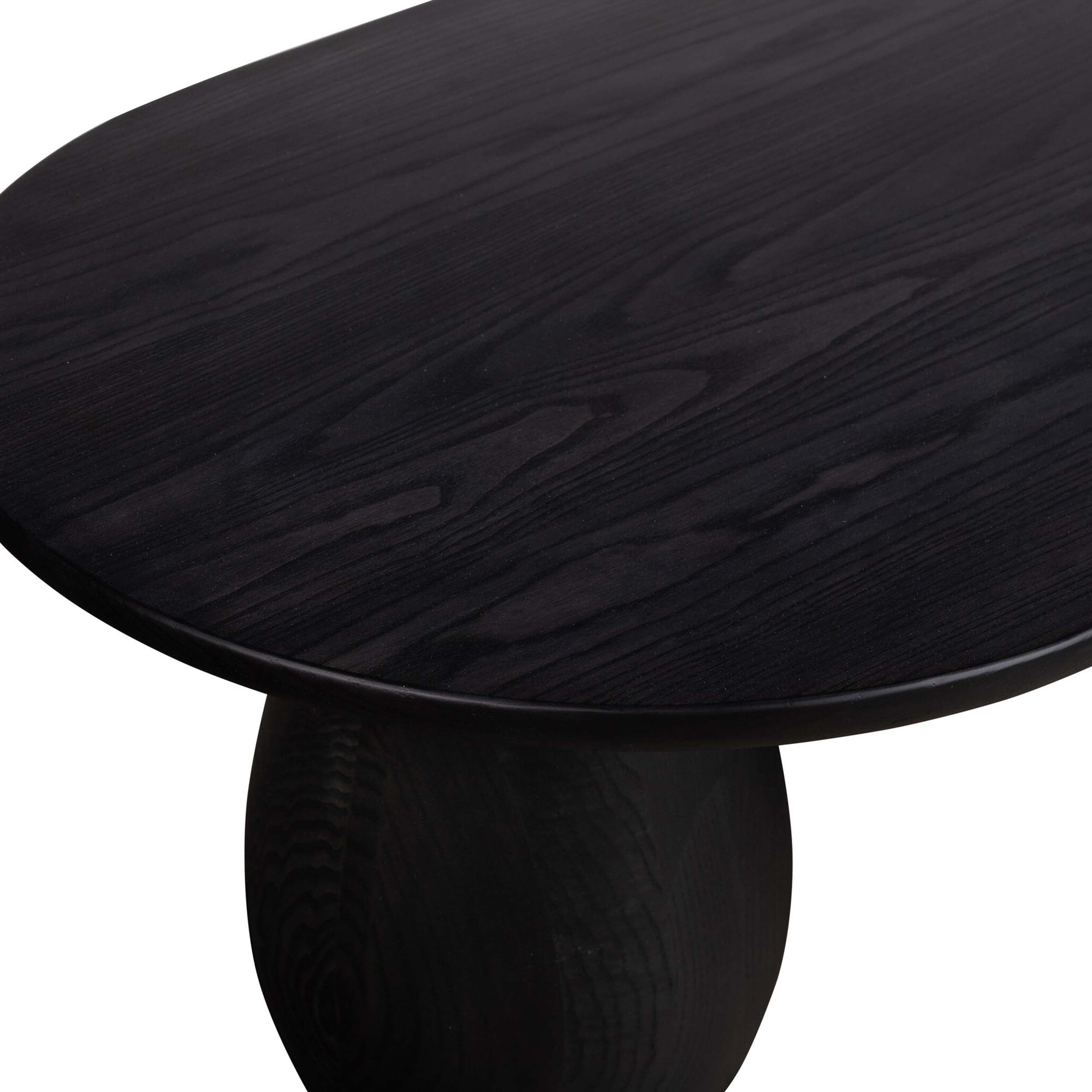 Merla Wood Coffee Table, Black Wash Ash Veneer