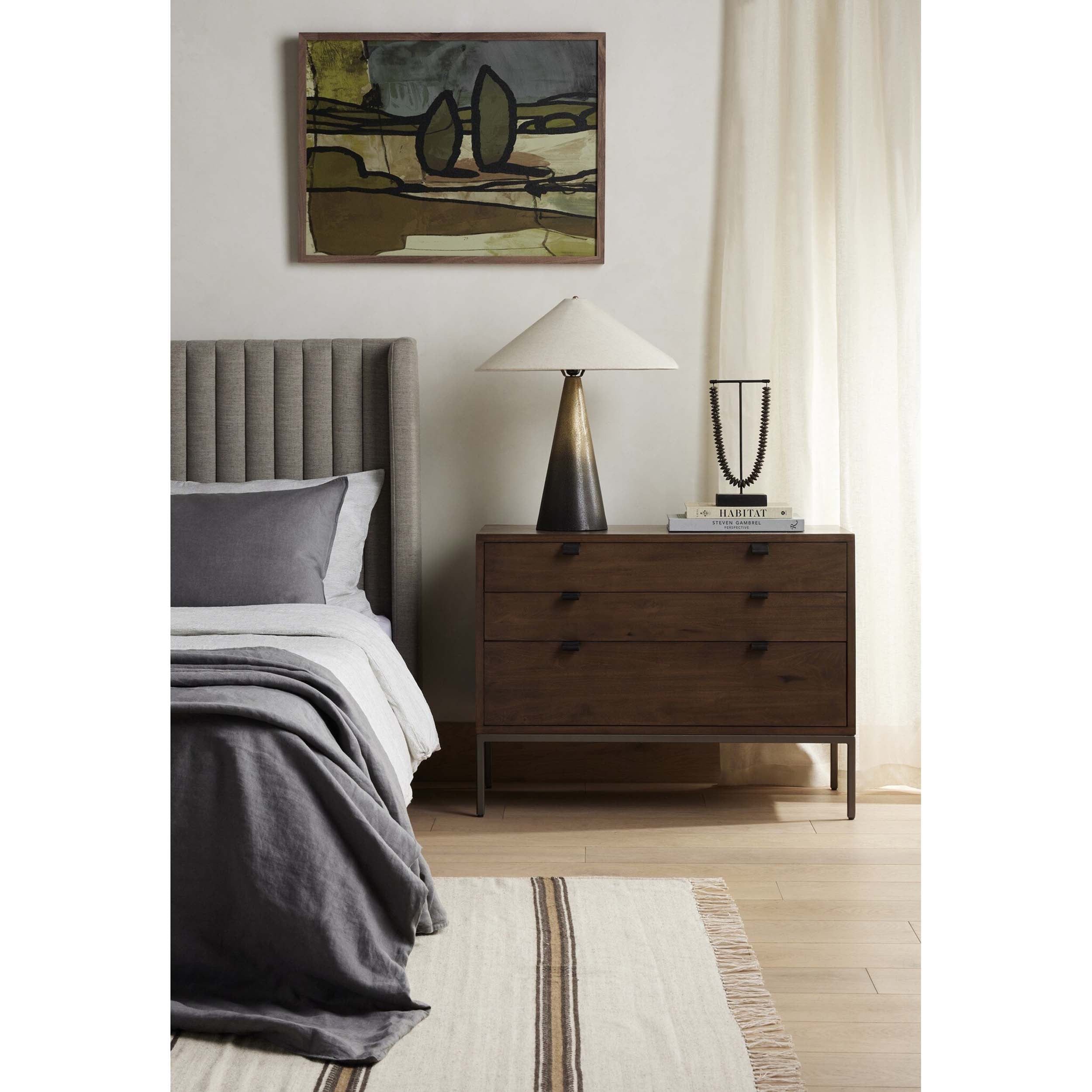 Trey Large Nightstand, Auburn Poplar