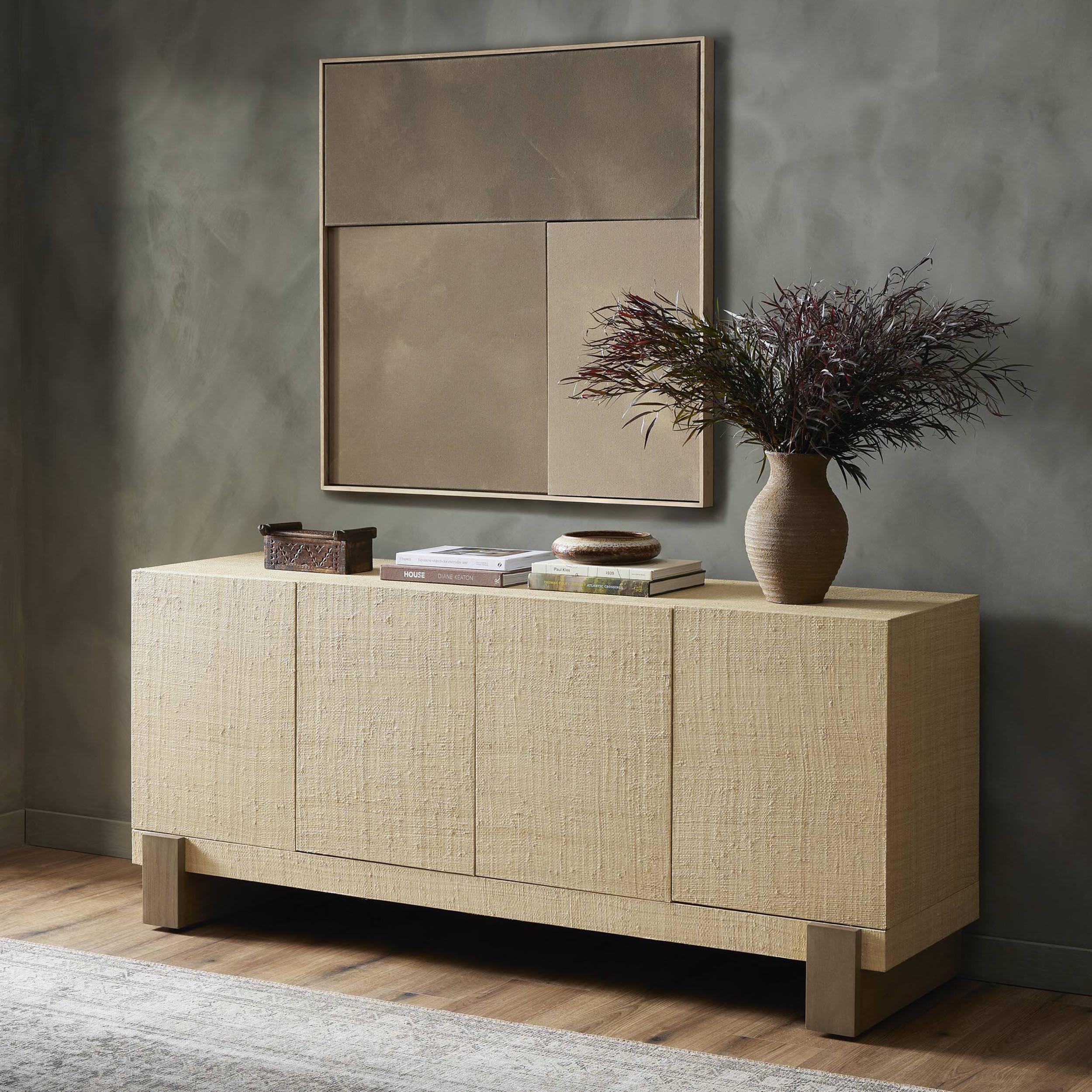 Hatch Sideboard, Natural Raffia