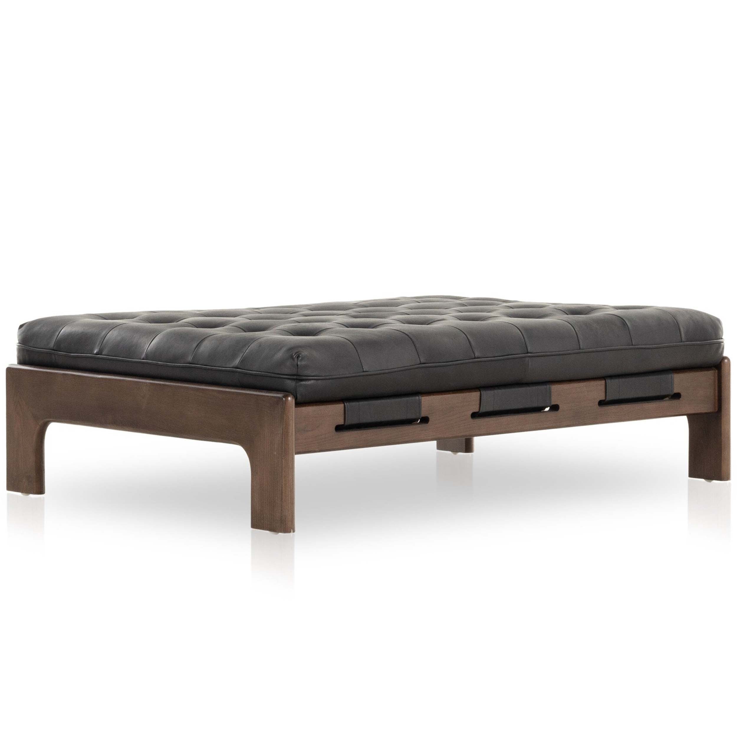 Halston Cocktail Ottoman, Heirloom Black