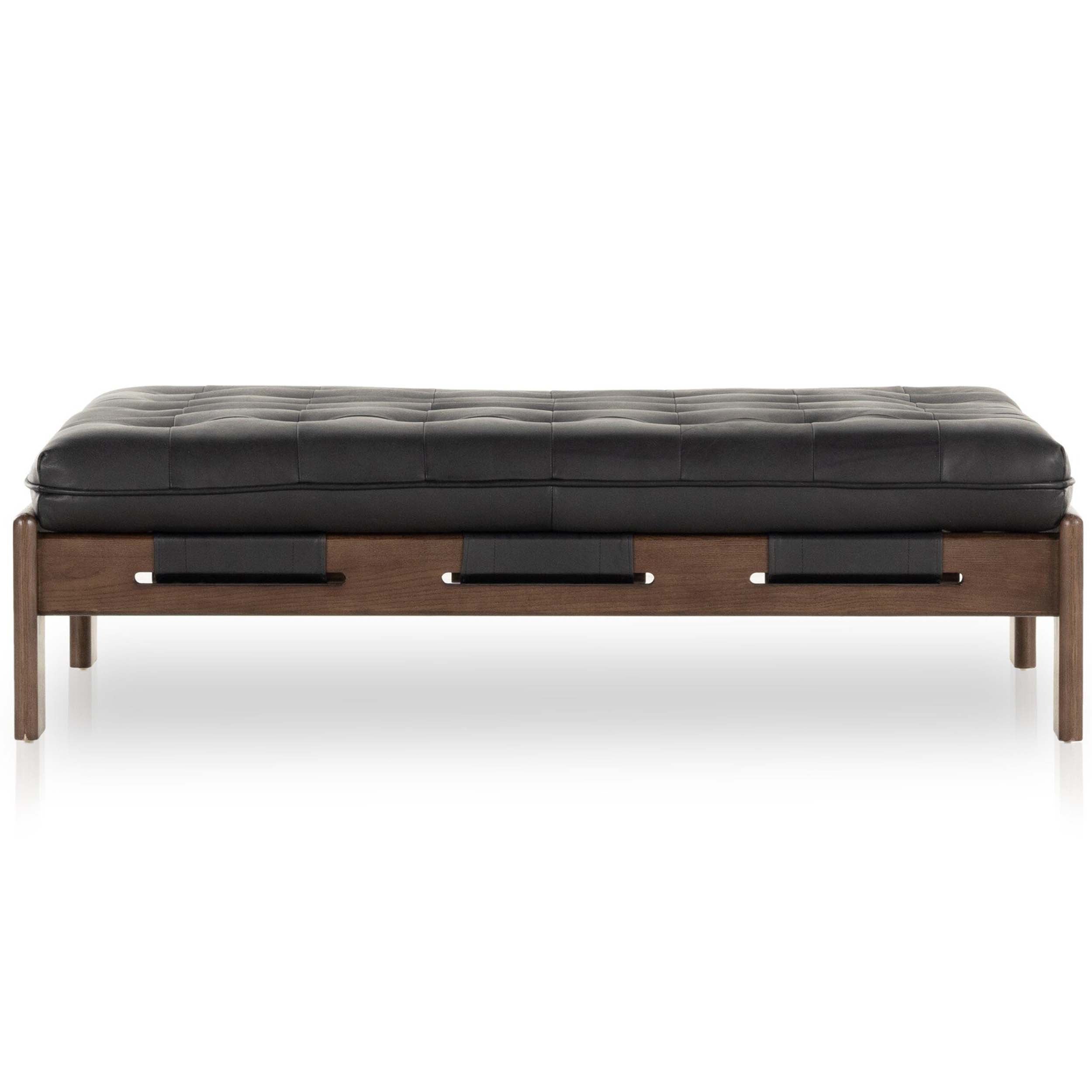 Halston Cocktail Ottoman, Heirloom Black