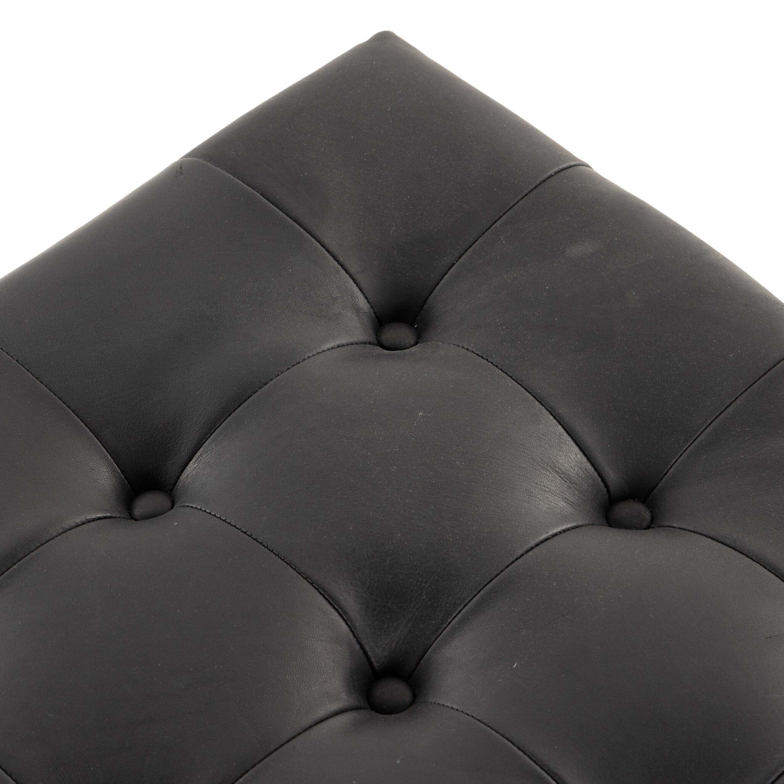 Halston Cocktail Ottoman, Heirloom Black