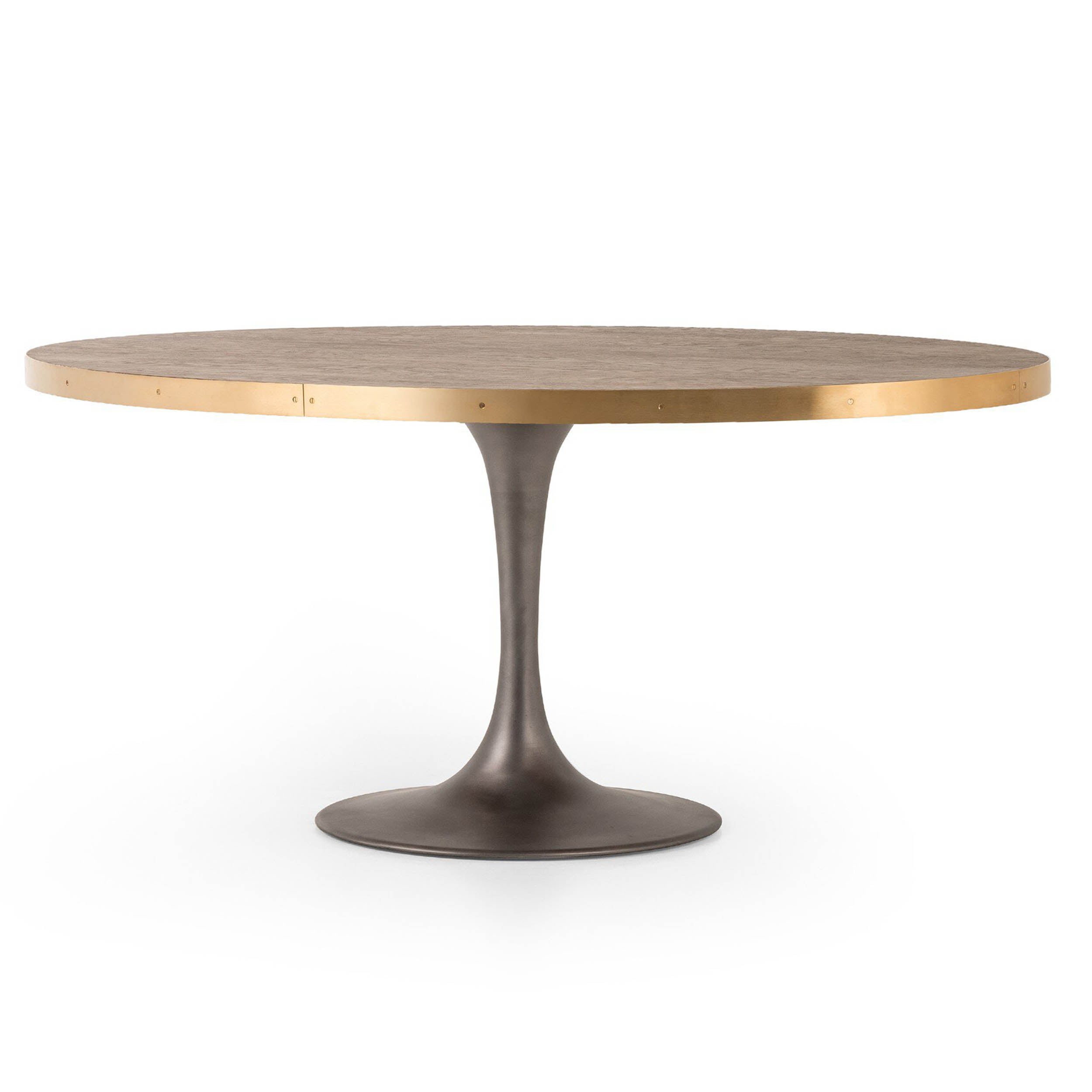 Evans Oval Dining Table, Reclaimed Burnt Oak