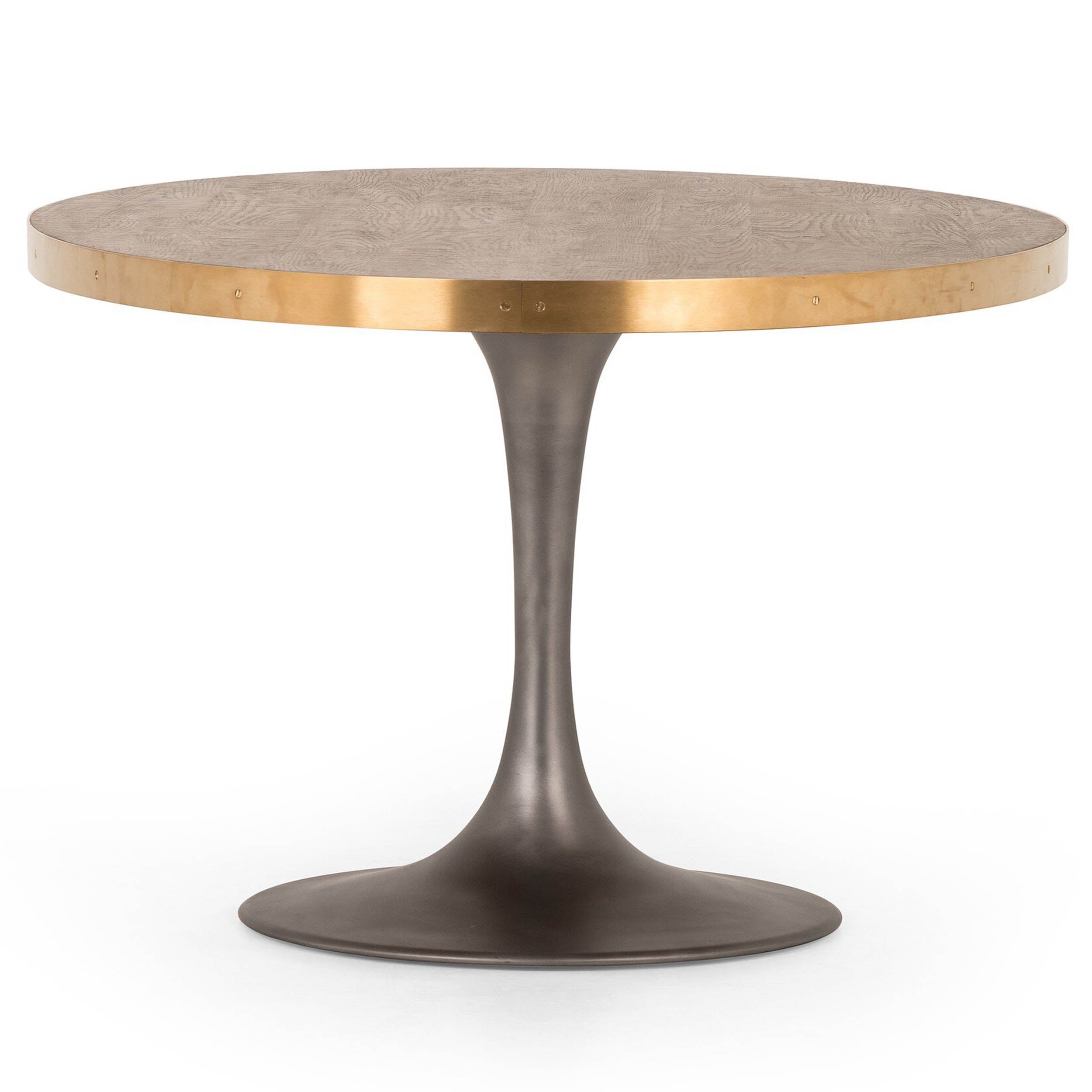 Evans Oval Dining Table, Reclaimed Burnt Oak