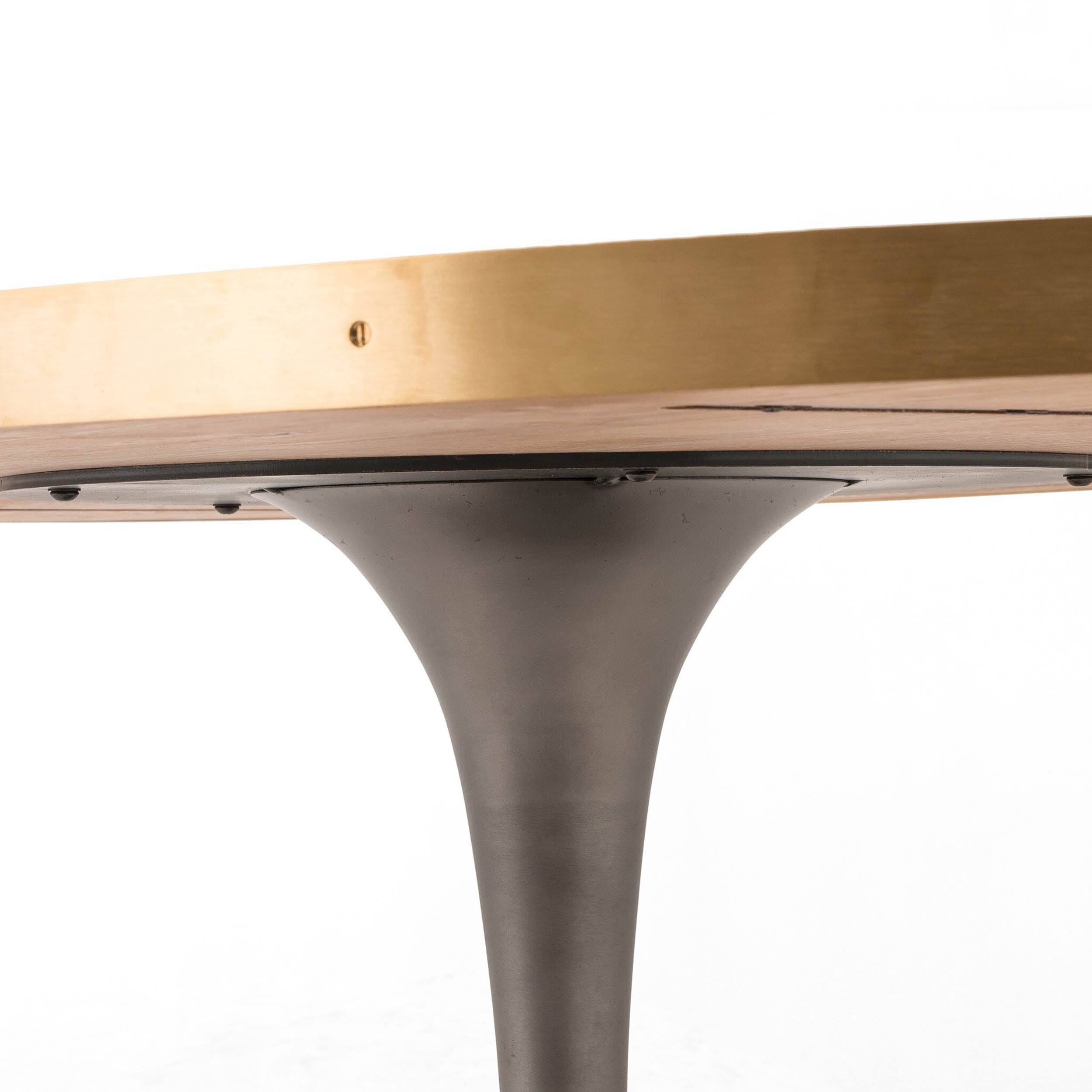 Evans Oval Dining Table, Reclaimed Burnt Oak