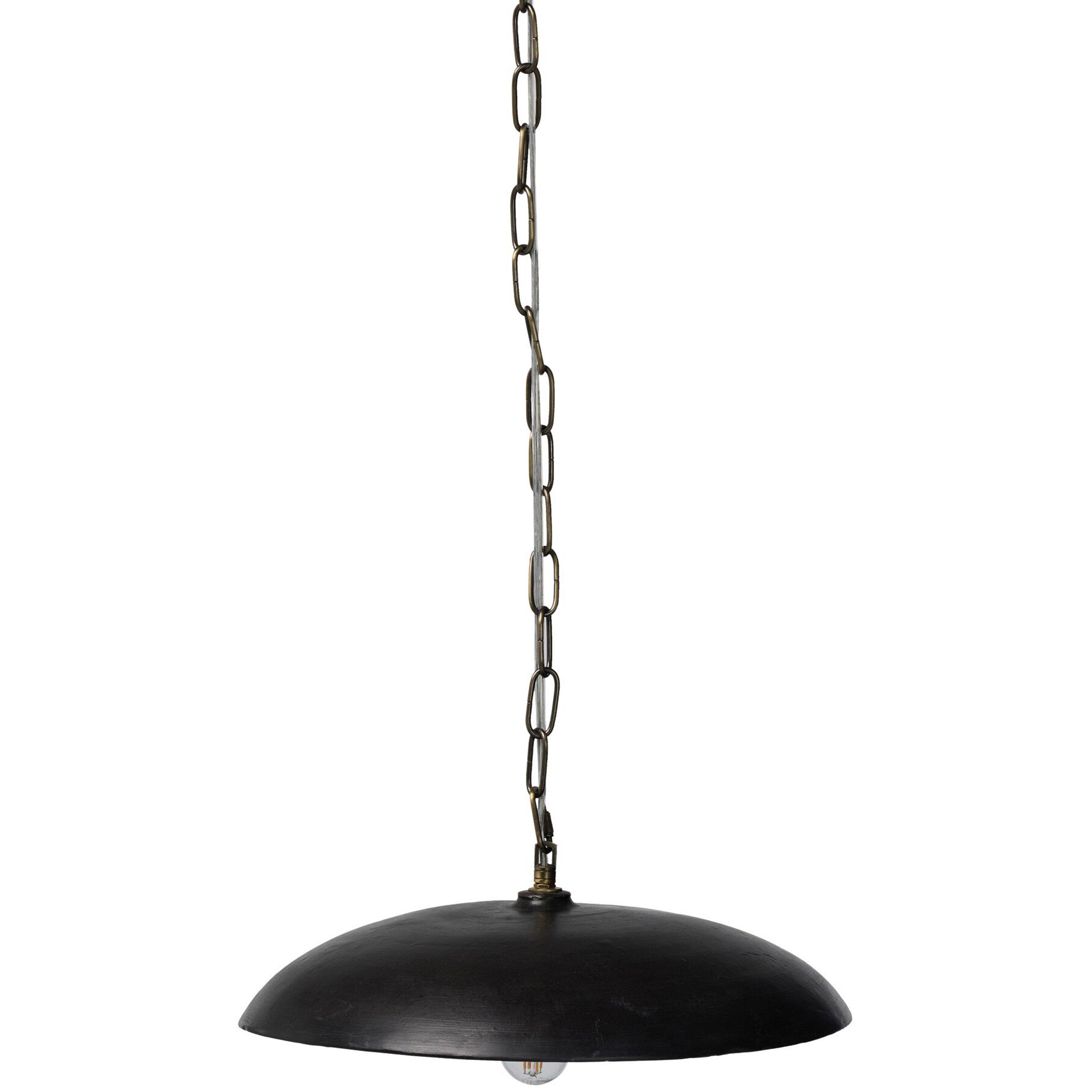 Organic Ceramic Pendant, Aged Black Terracotta