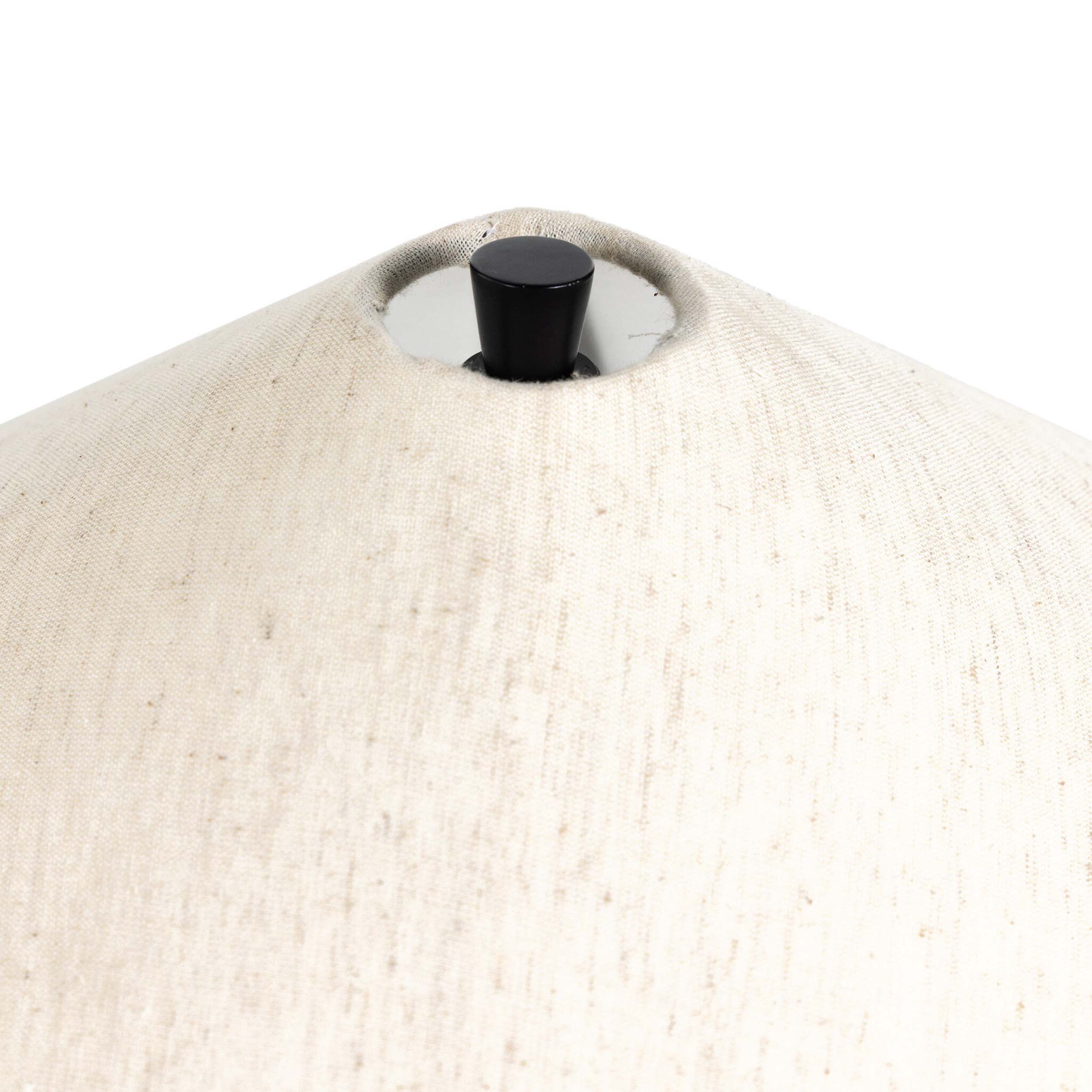 Innes Tapered Shade Table Lamp, Matte Black Cast Aluminum