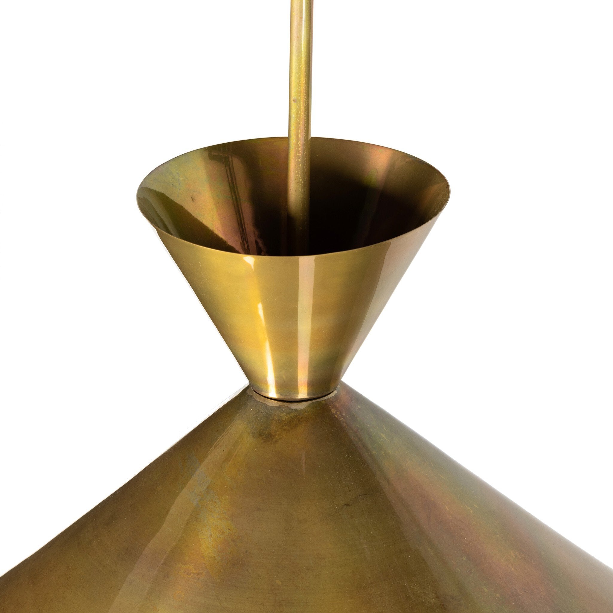 Clement Large Pendant, Burnt Brass