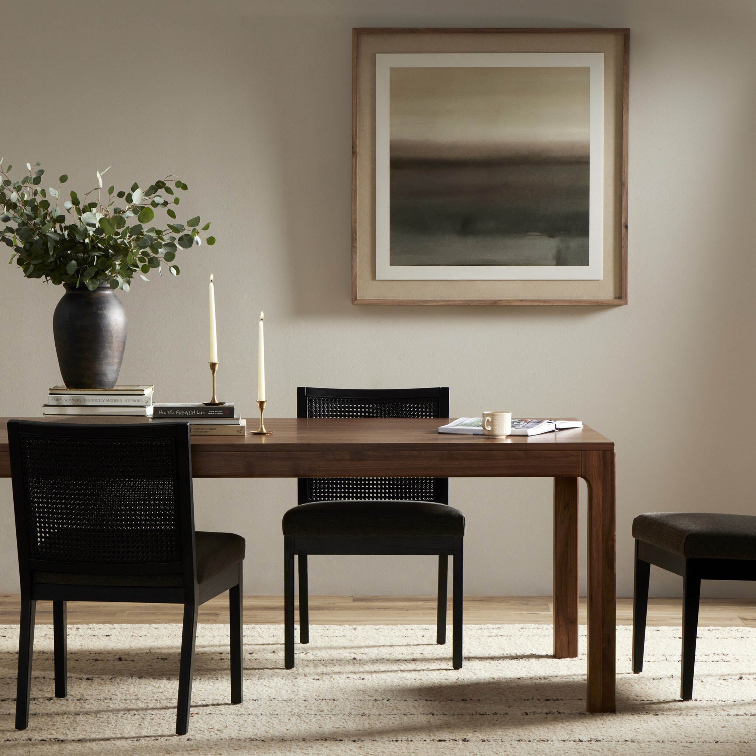 Arturo Dining Table, Natural Walnut Veneer