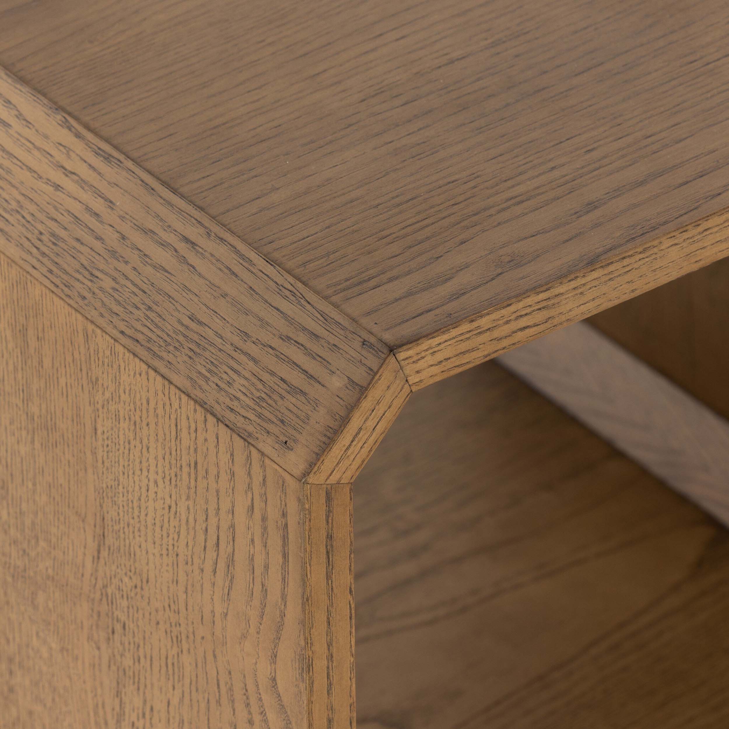 Caspian End Table, Natural Ash Veneer