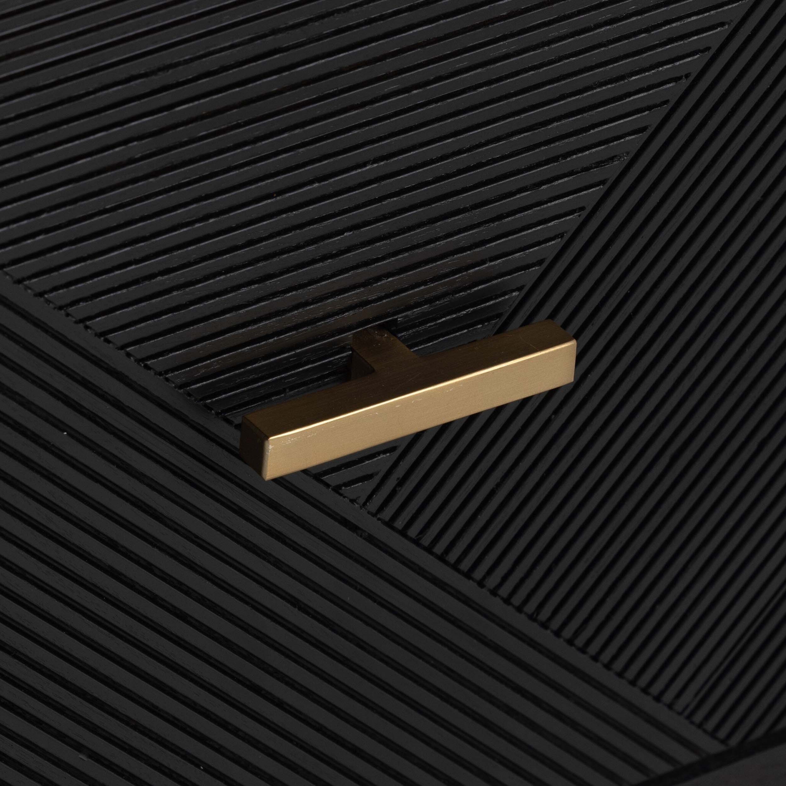 Caspian End Table, Black Ash Veneer