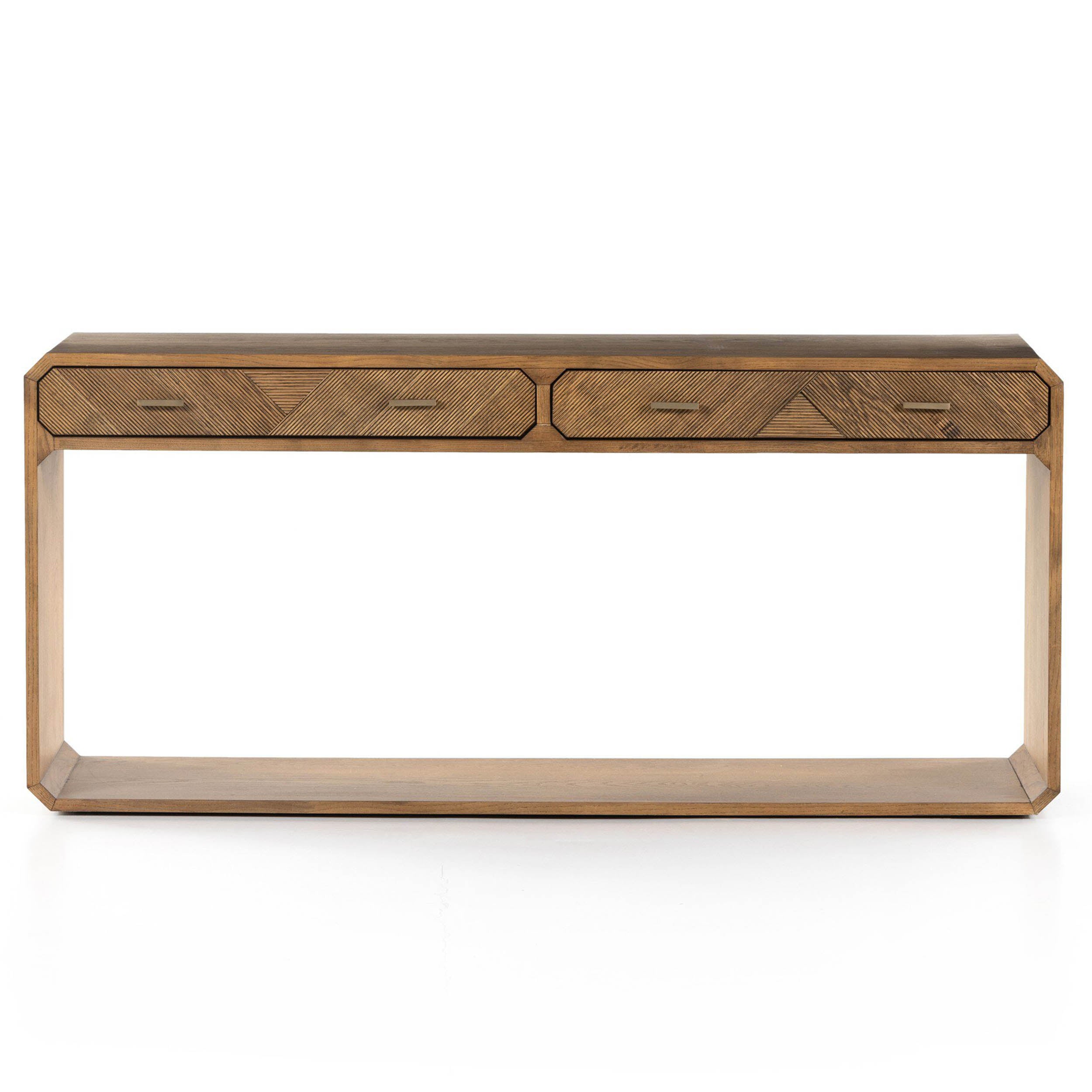 Caspian Console Table, Natural Ash Veneer