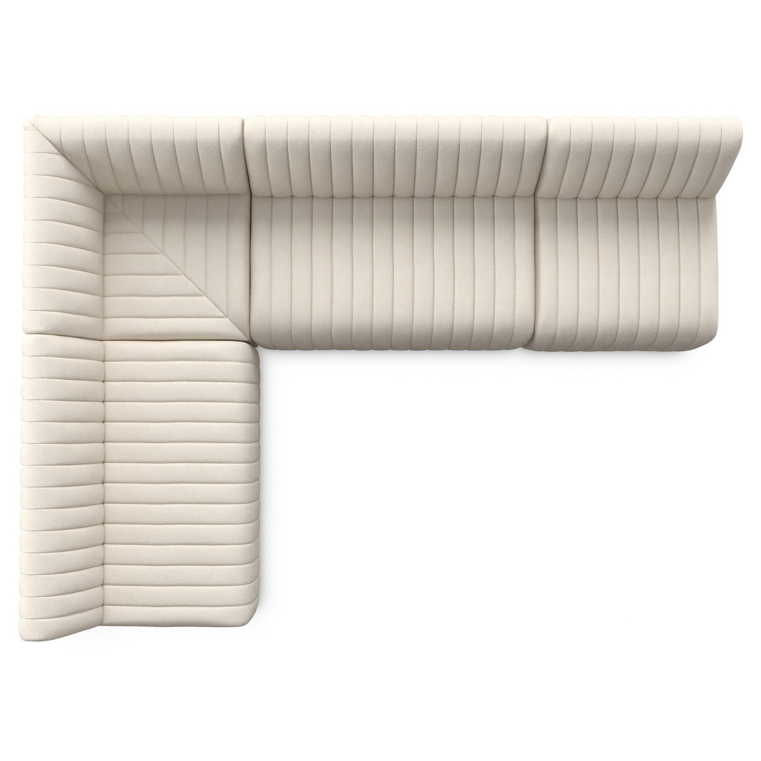 Augustine Dining Banquette L-Shape, Capri Oatmeal