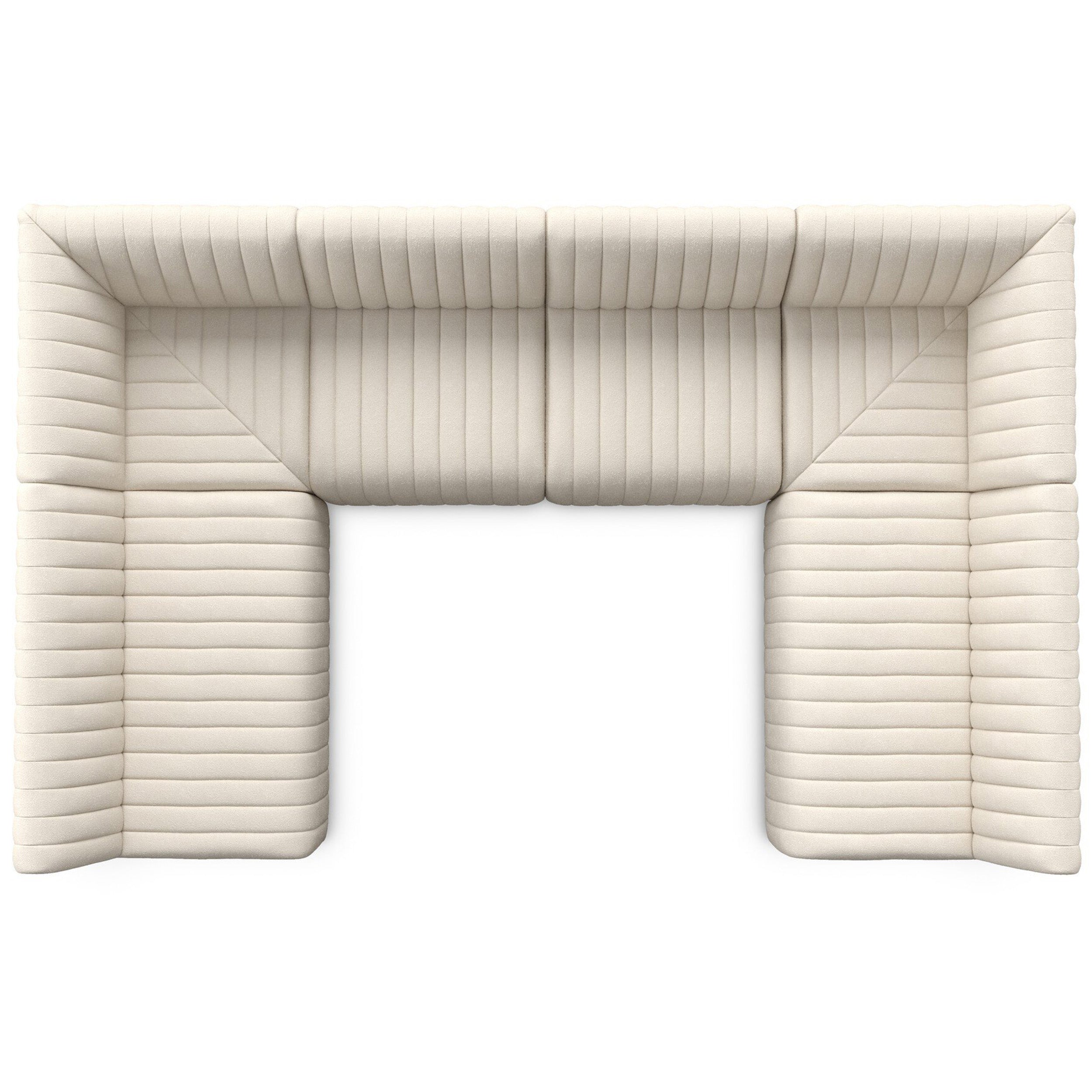 Augustine Dining Banquette U Shape, Capri Oatmeal