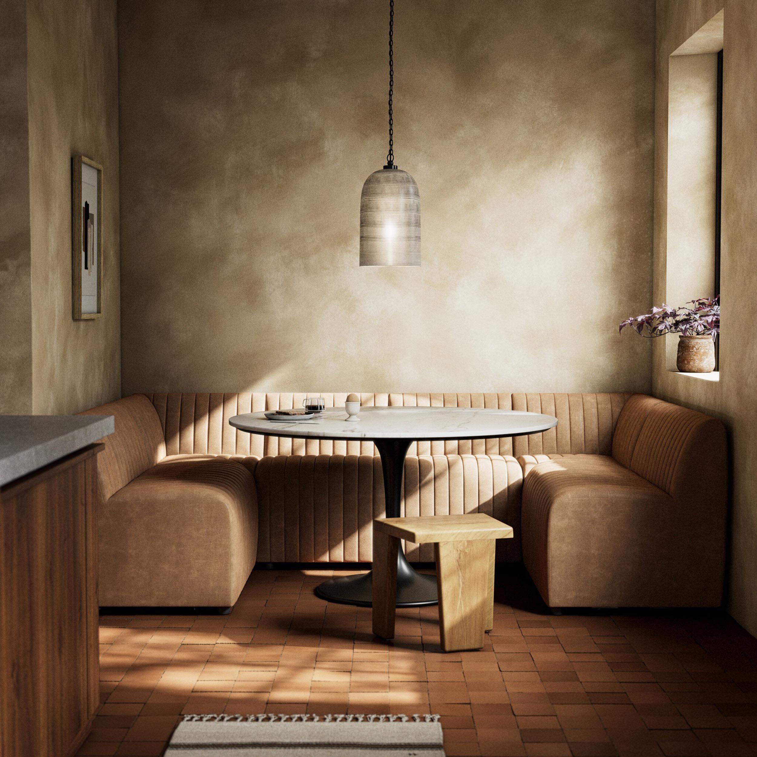 Augustine Dining Banquette U Shape, Palermo Drift