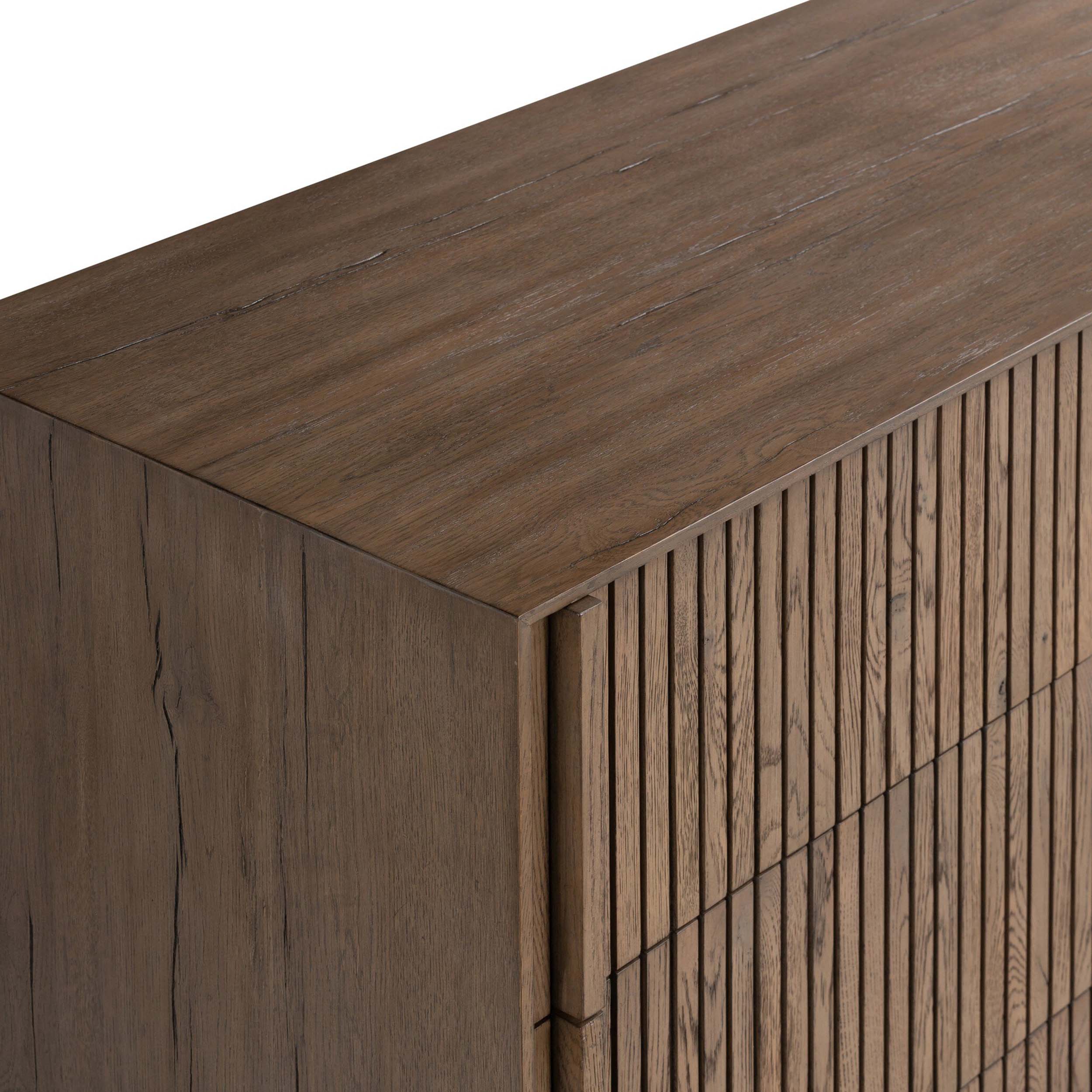 Leo 6 Drawer Dresser, Rustic Grey