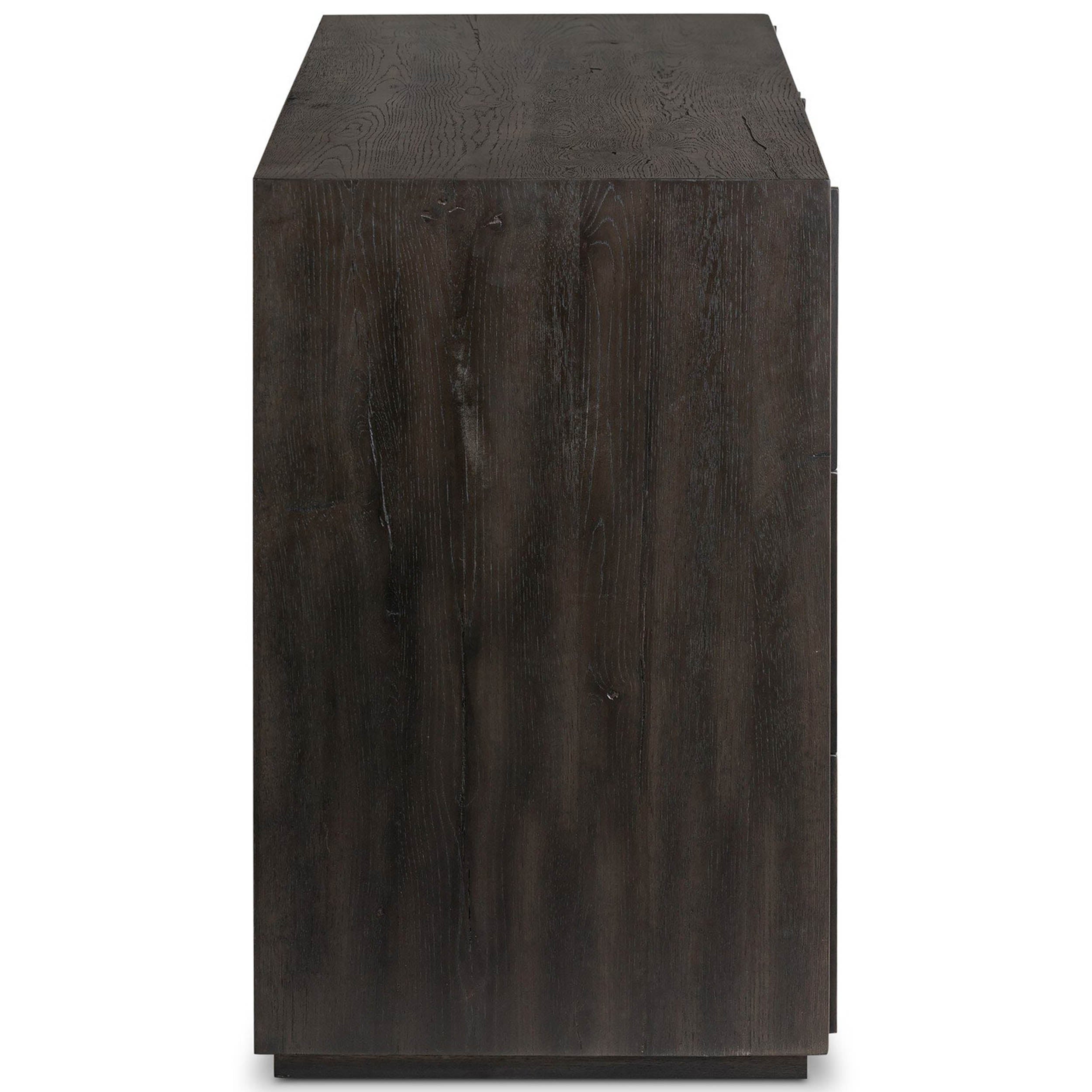 Leo 6 Drawer Dresser, Smoked Black