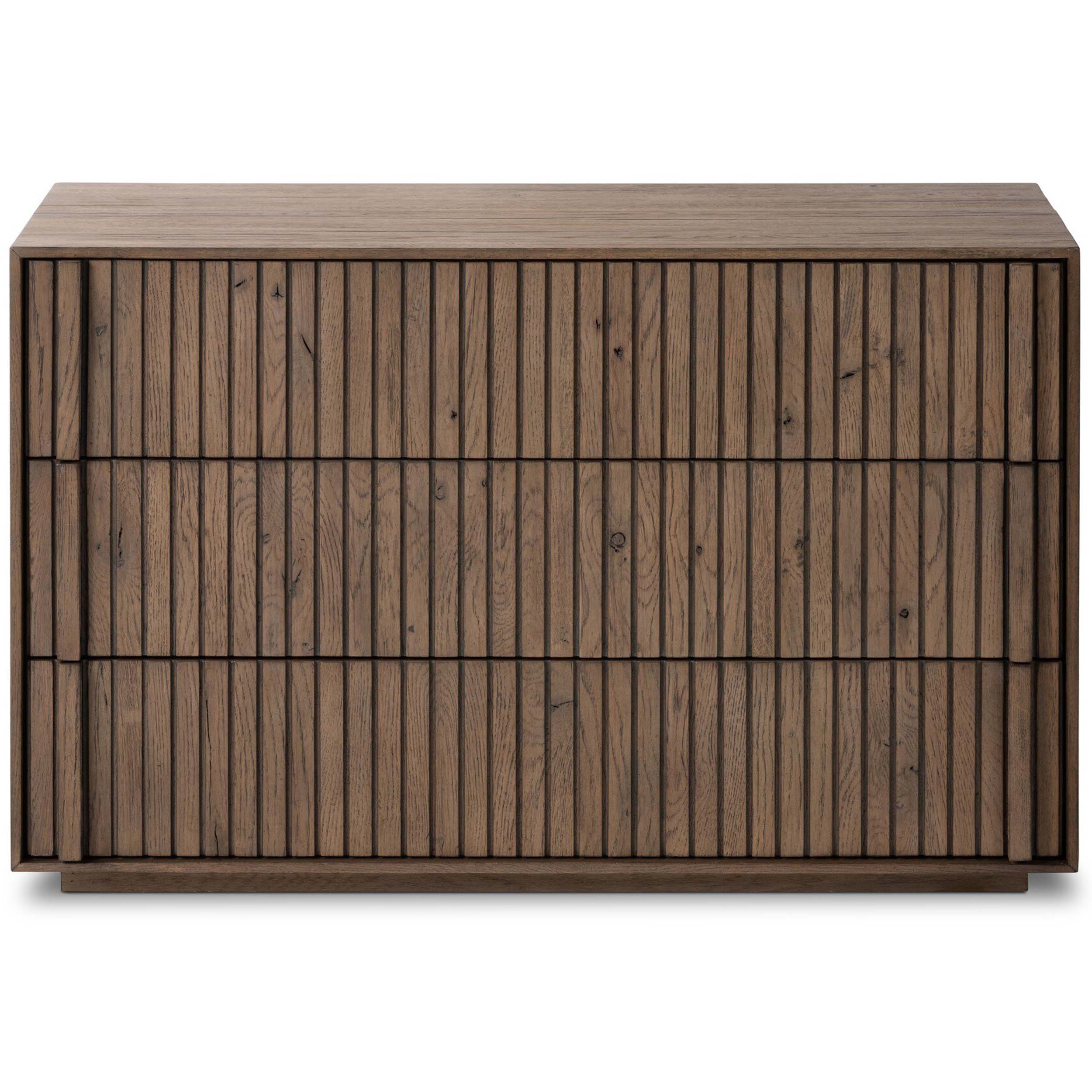 Leo Nightstand, Rustic Grey Veneer