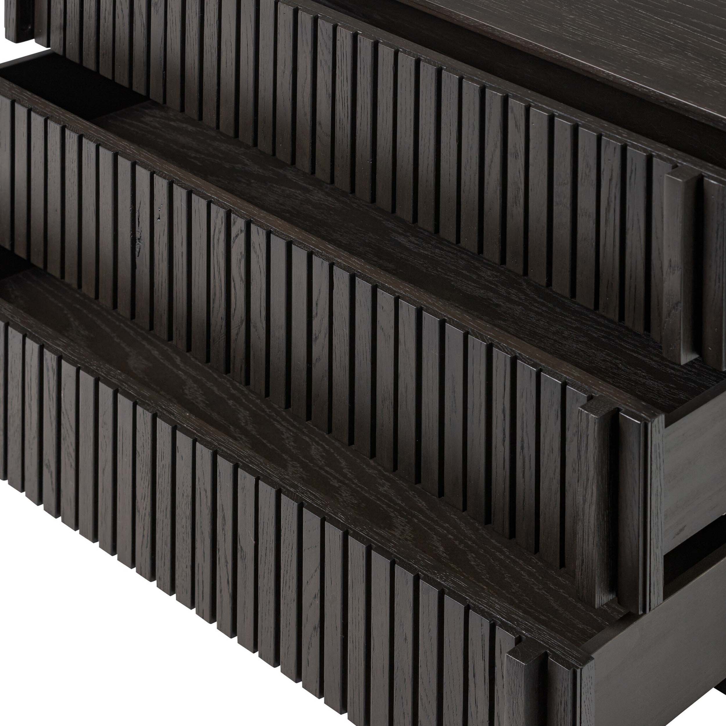 Leo Nightstand, Smoked Black Veneer