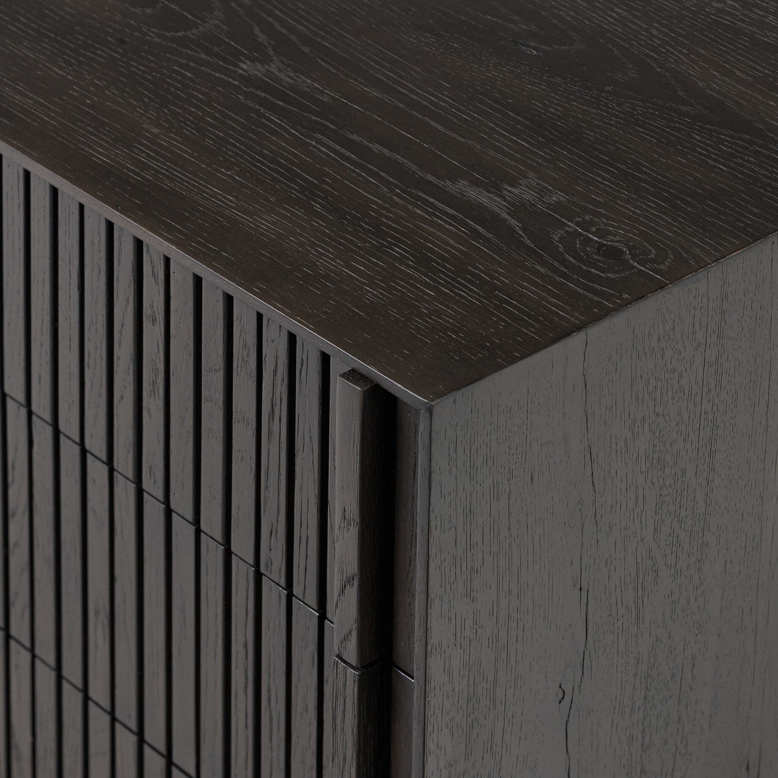 Leo Nightstand, Smoked Black Veneer
