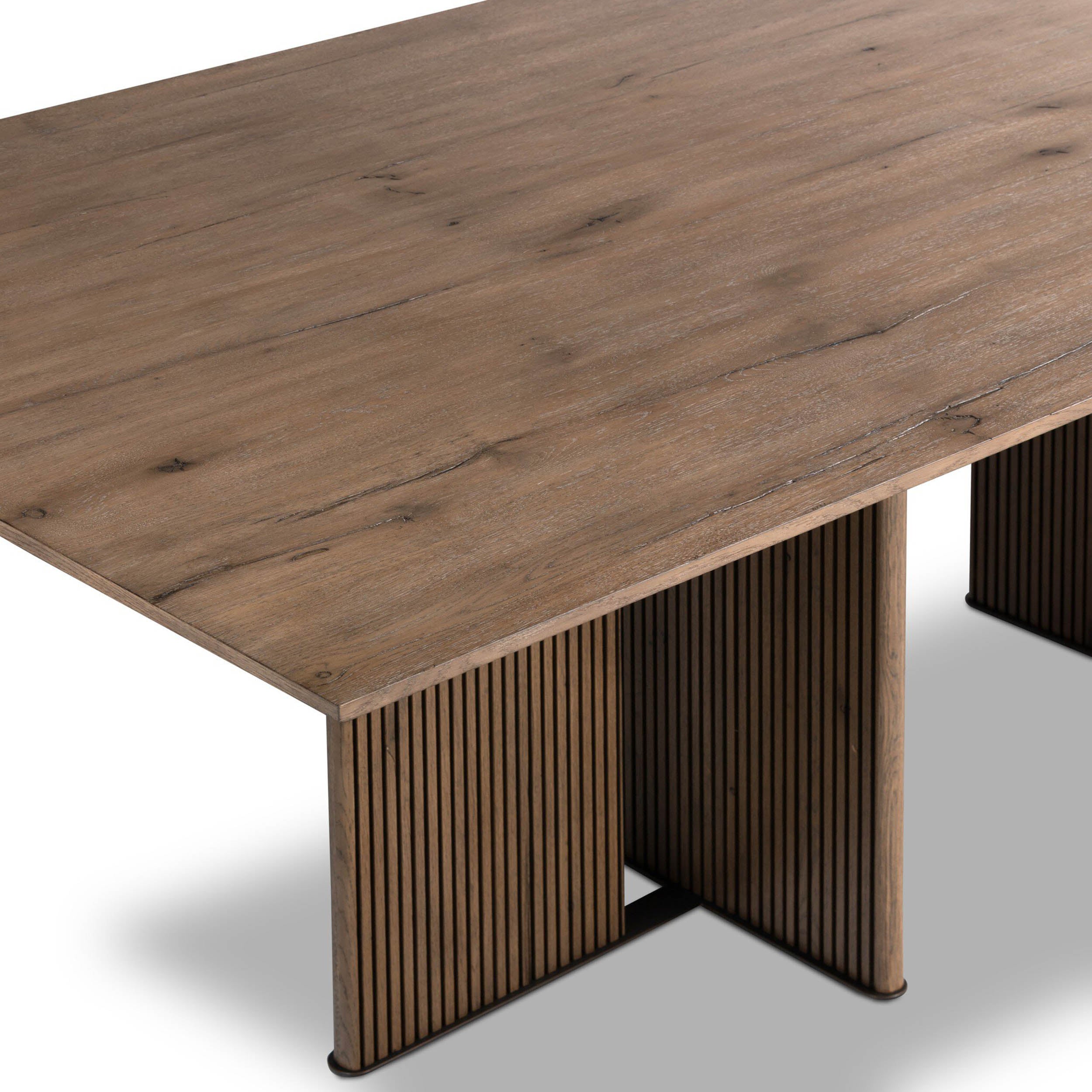 Leo Dining Table, Rustic Grey