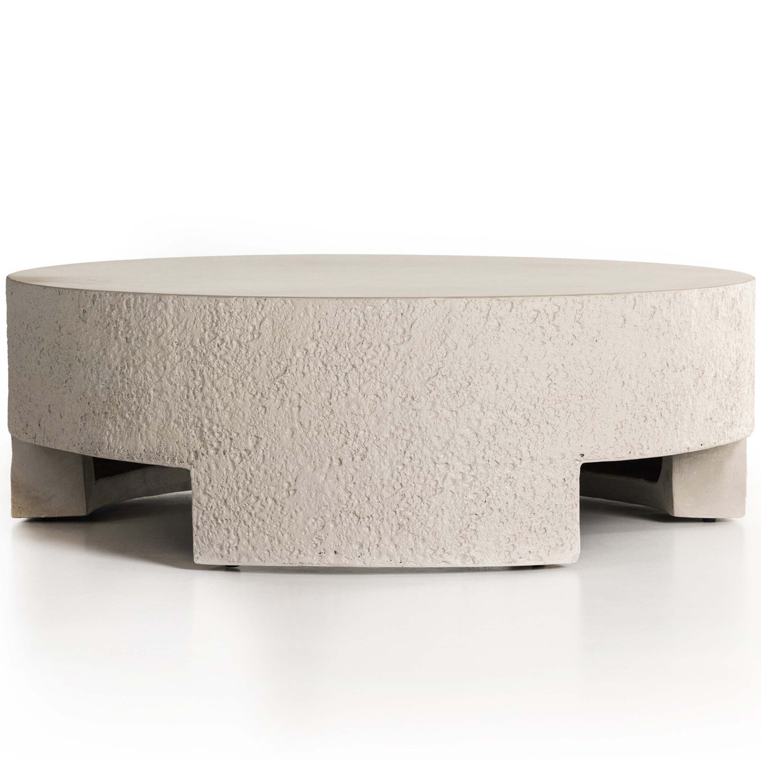 Kember Outdoor Coffee Table, Matte Stone