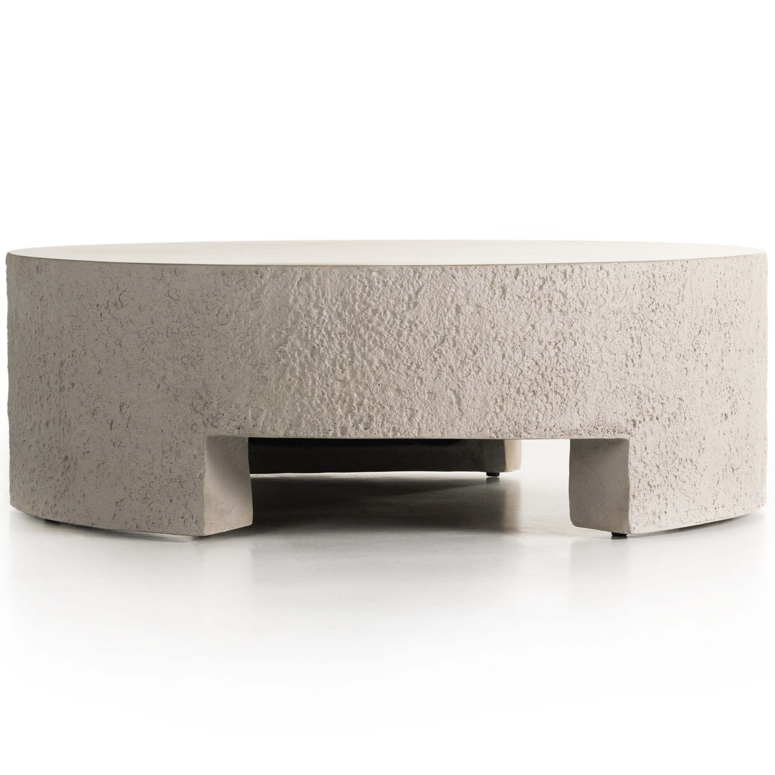 Kember Outdoor Coffee Table, Matte Stone