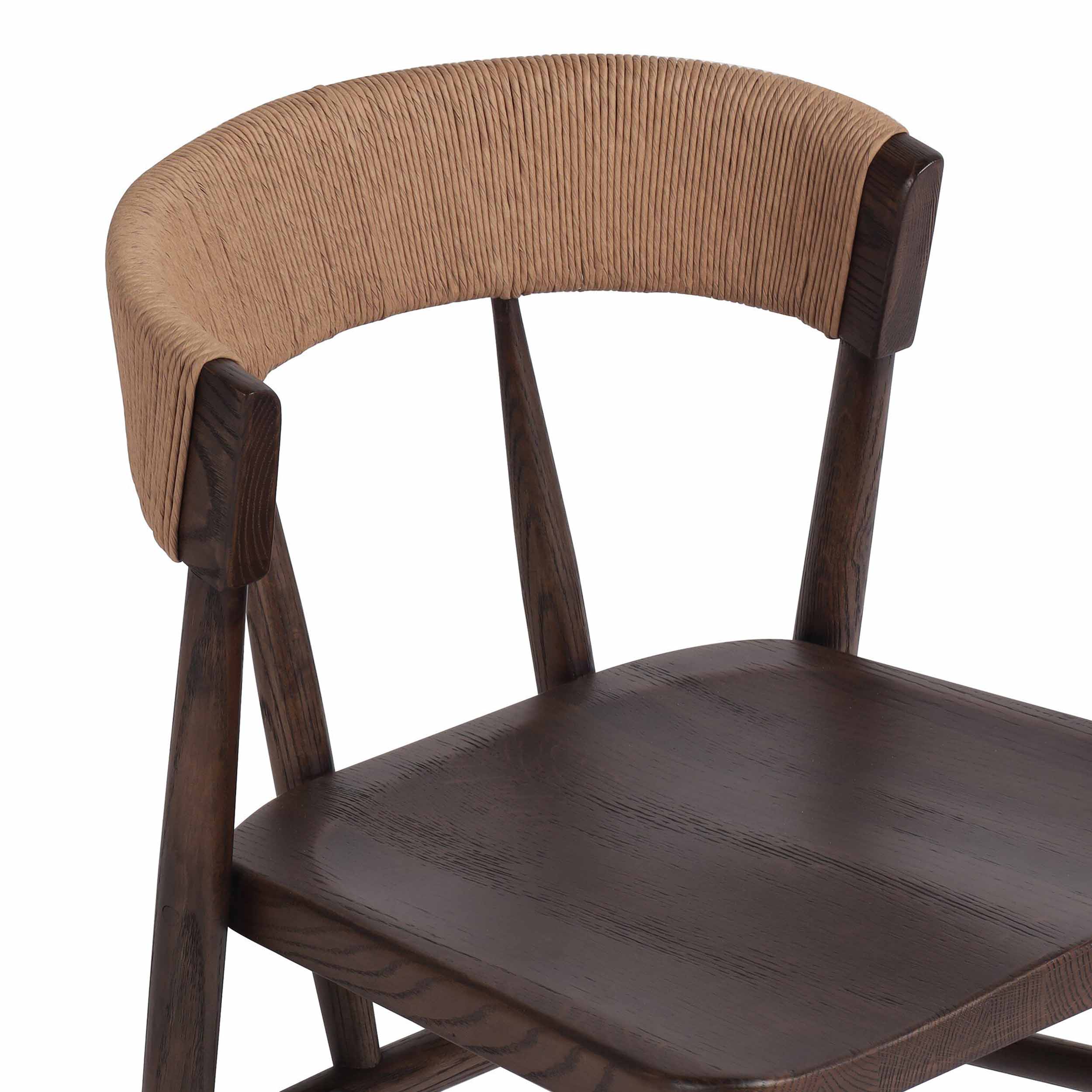 Buxton Dining Chair, Natural Paper Rush