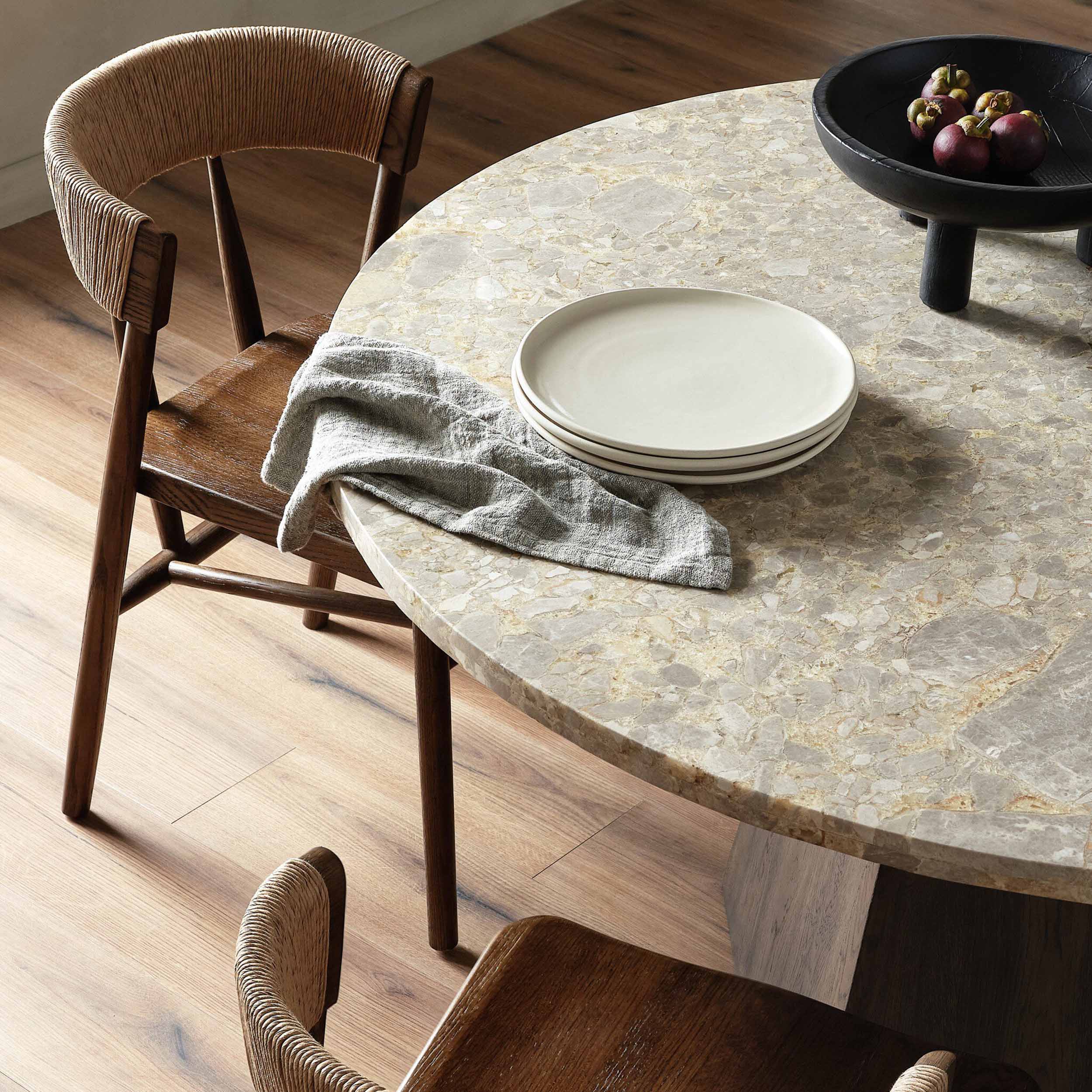 Buxton Dining Chair, Natural Paper Rush