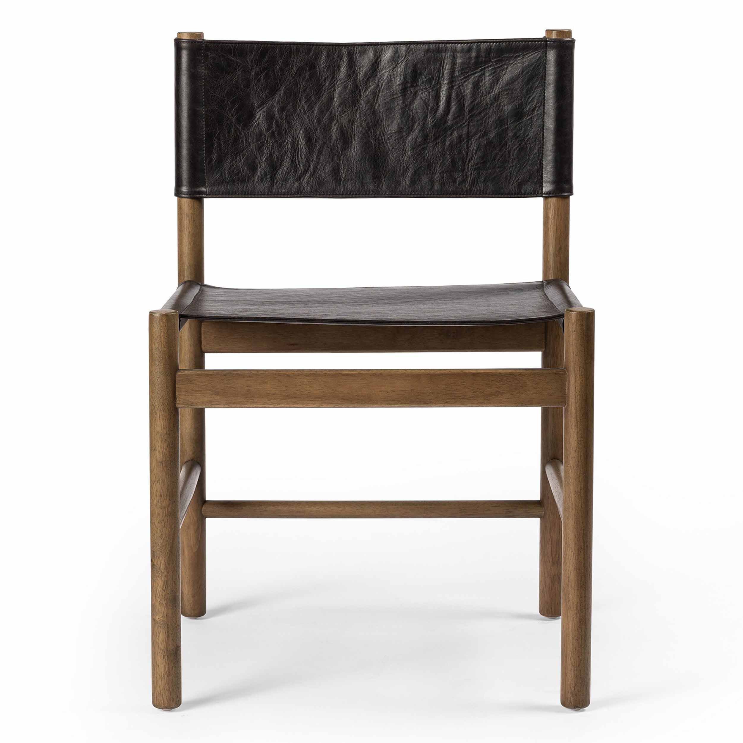 Kena Dining Chair, Sonoma Black, Solid Parawood