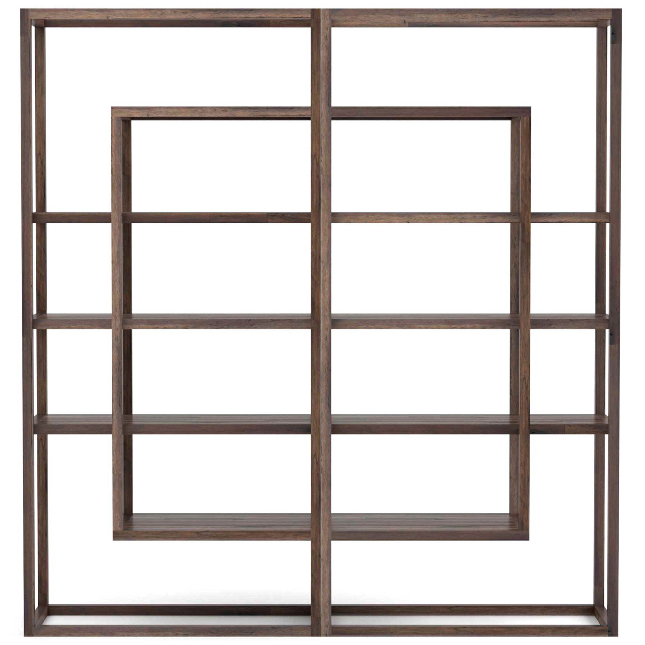 Waylon Double Bookshelf, Harvest Brown