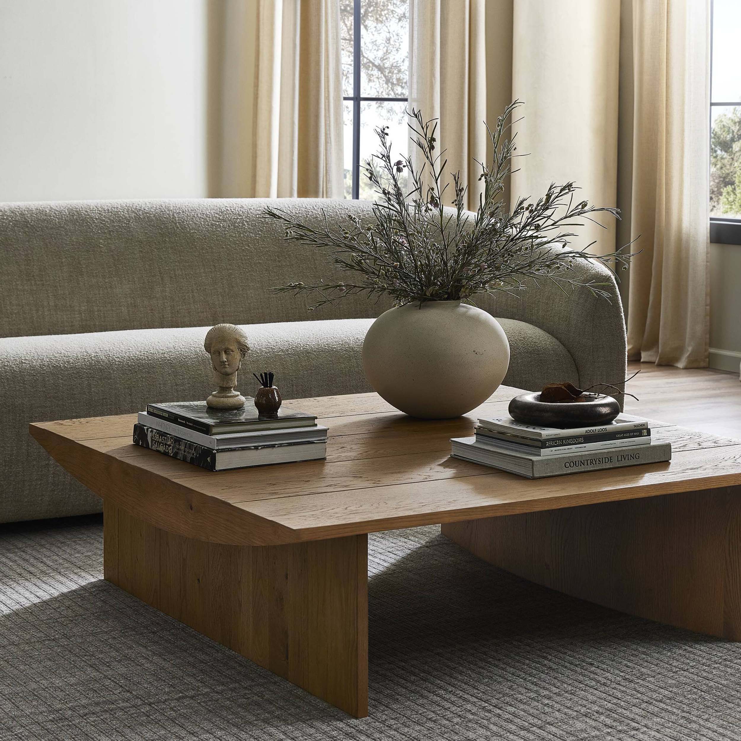 Pickford Square Coffee Table, Dusted Oak Veneer