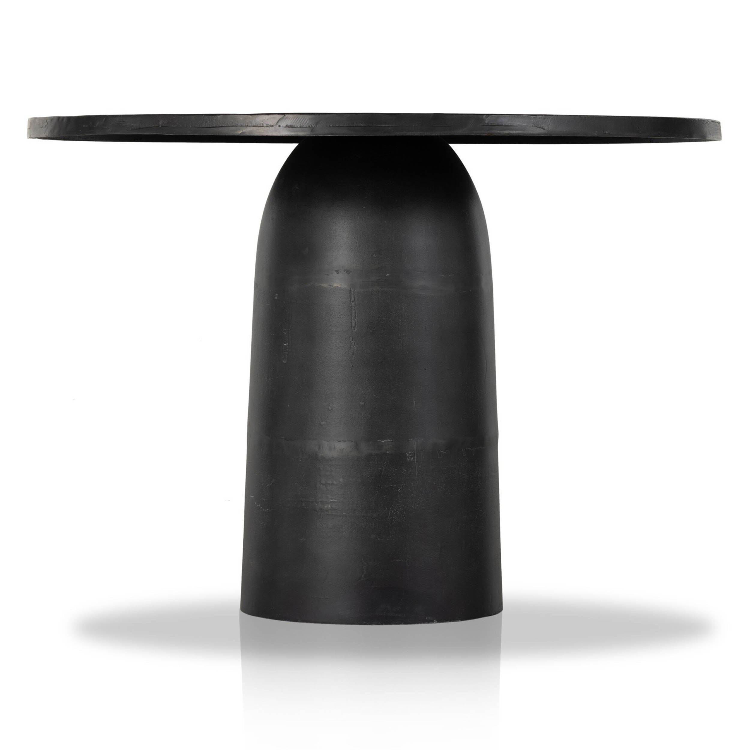 Basil Outdoor Dining Table 42", Aged Grey