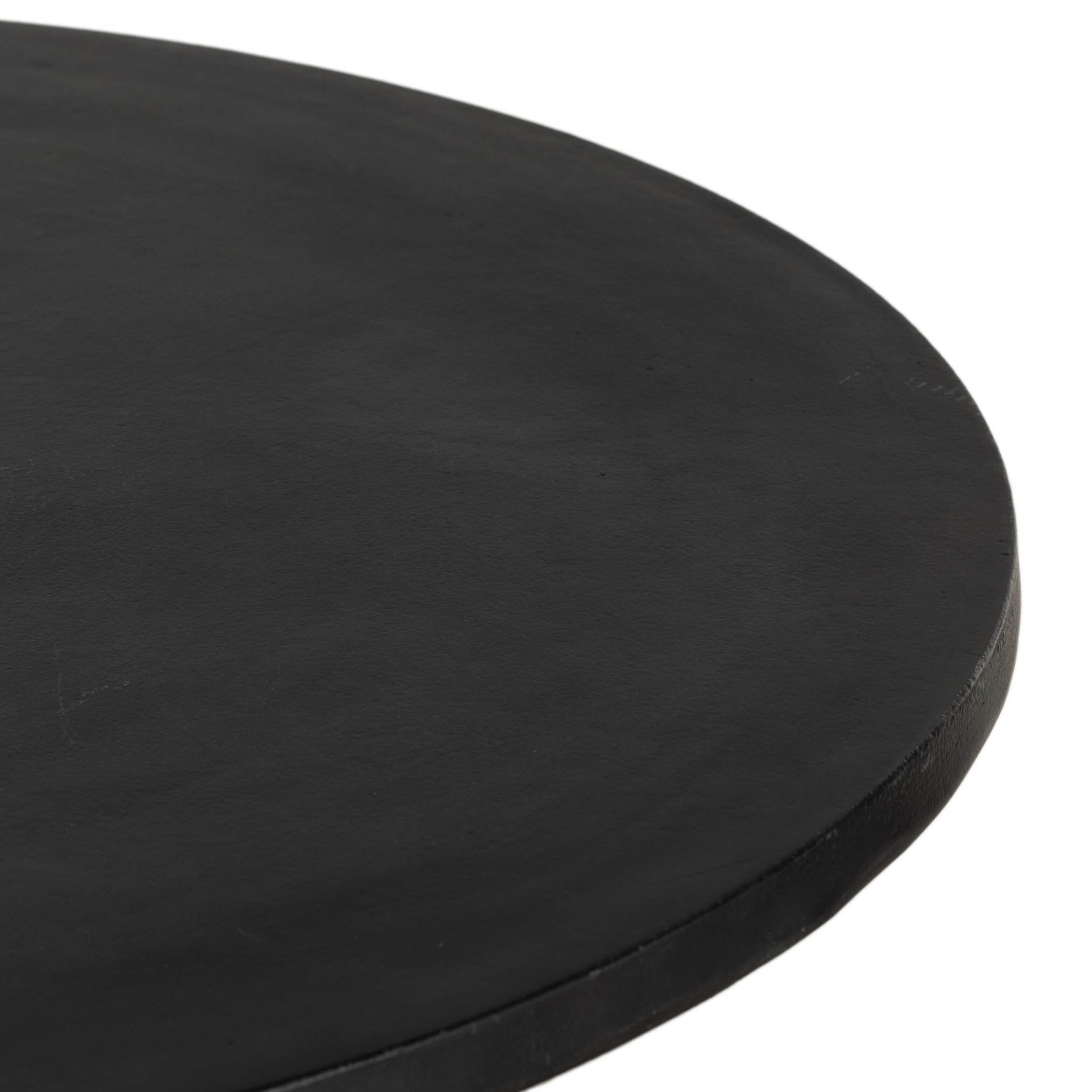 Basil Outdoor Dining Table 42", Aged Grey