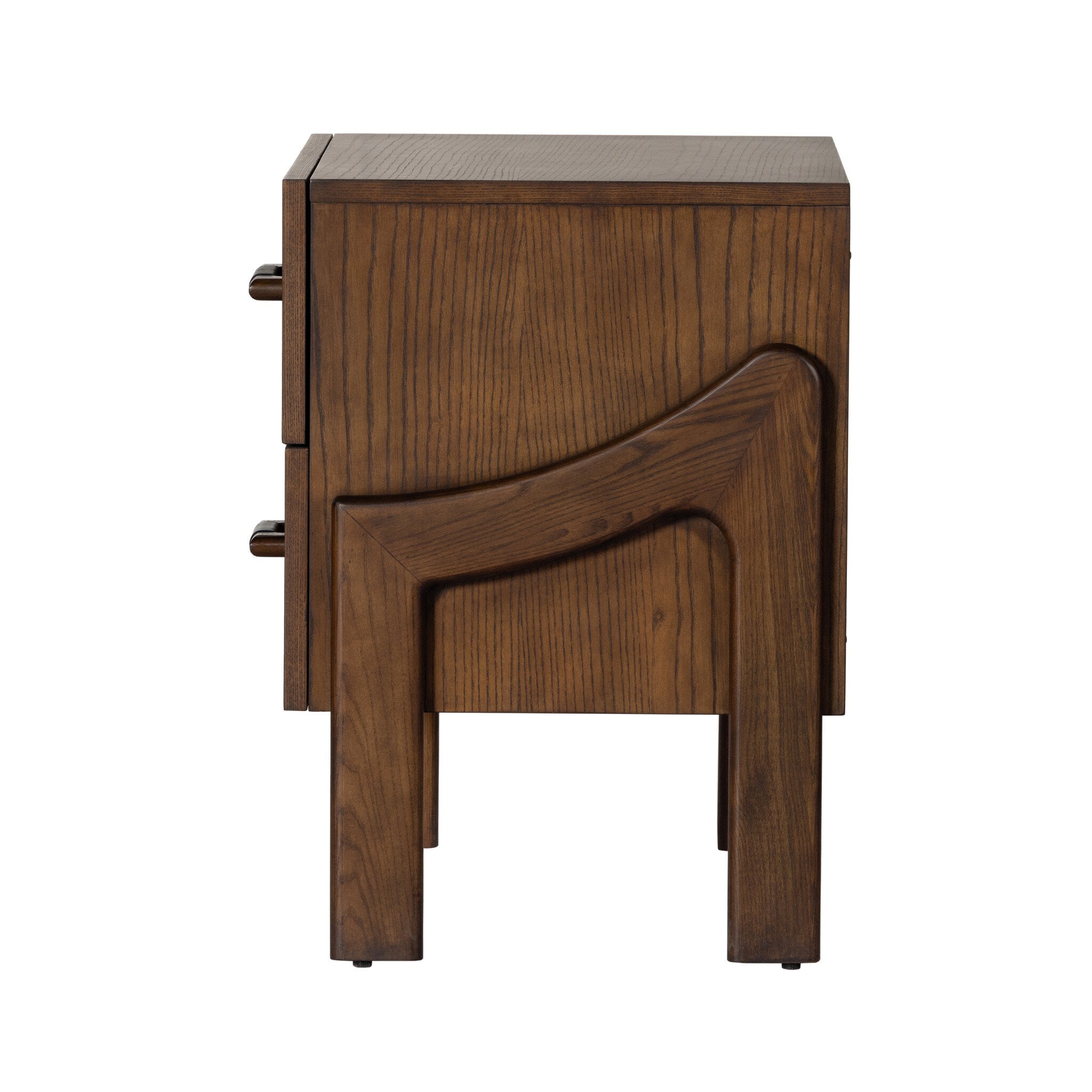 Halston Nightstand, Terra Brown Ash Veneer