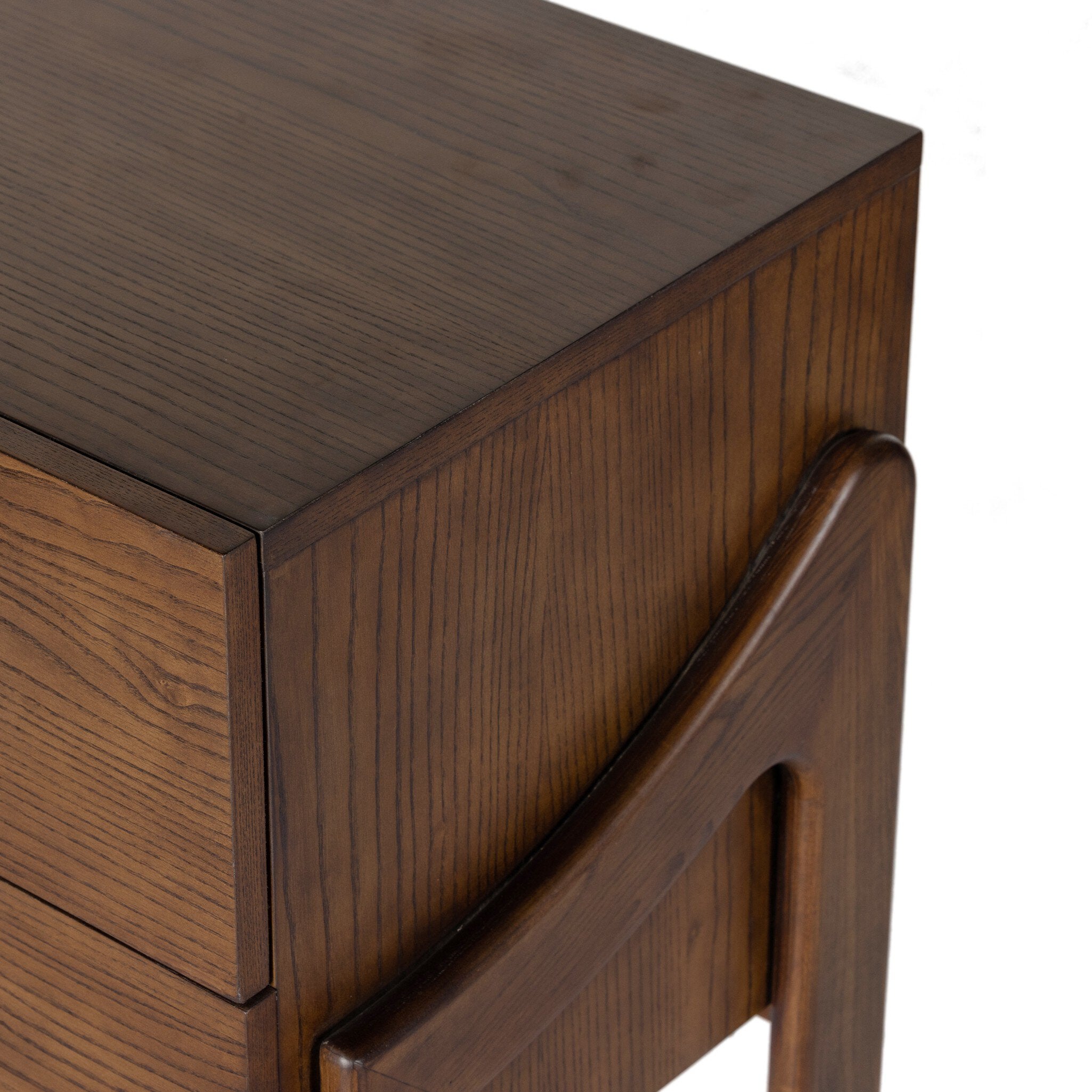 Halston Nightstand, Terra Brown Ash Veneer