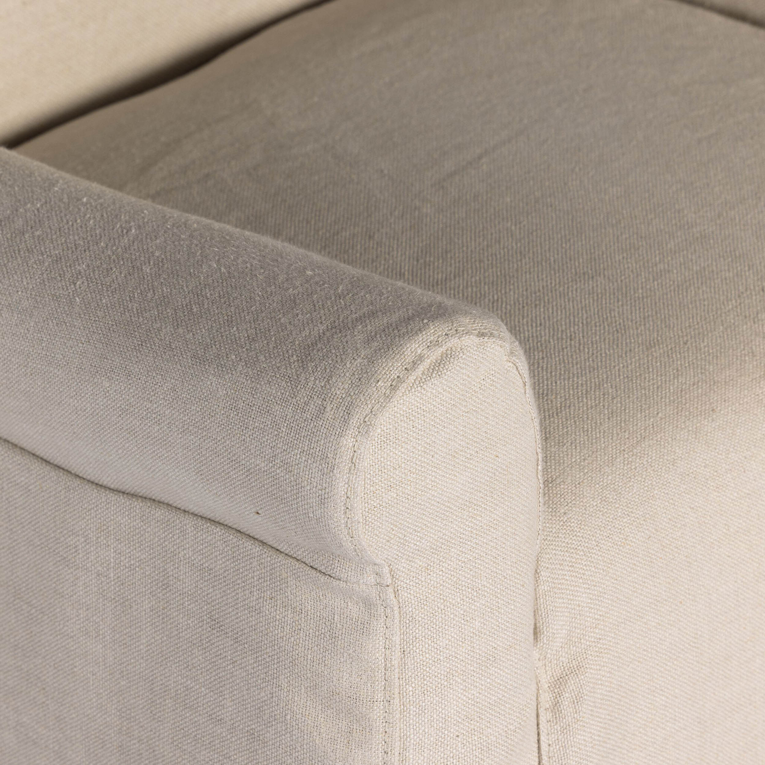 Bridges Slipcover Dining Armchair, Brussels Natural