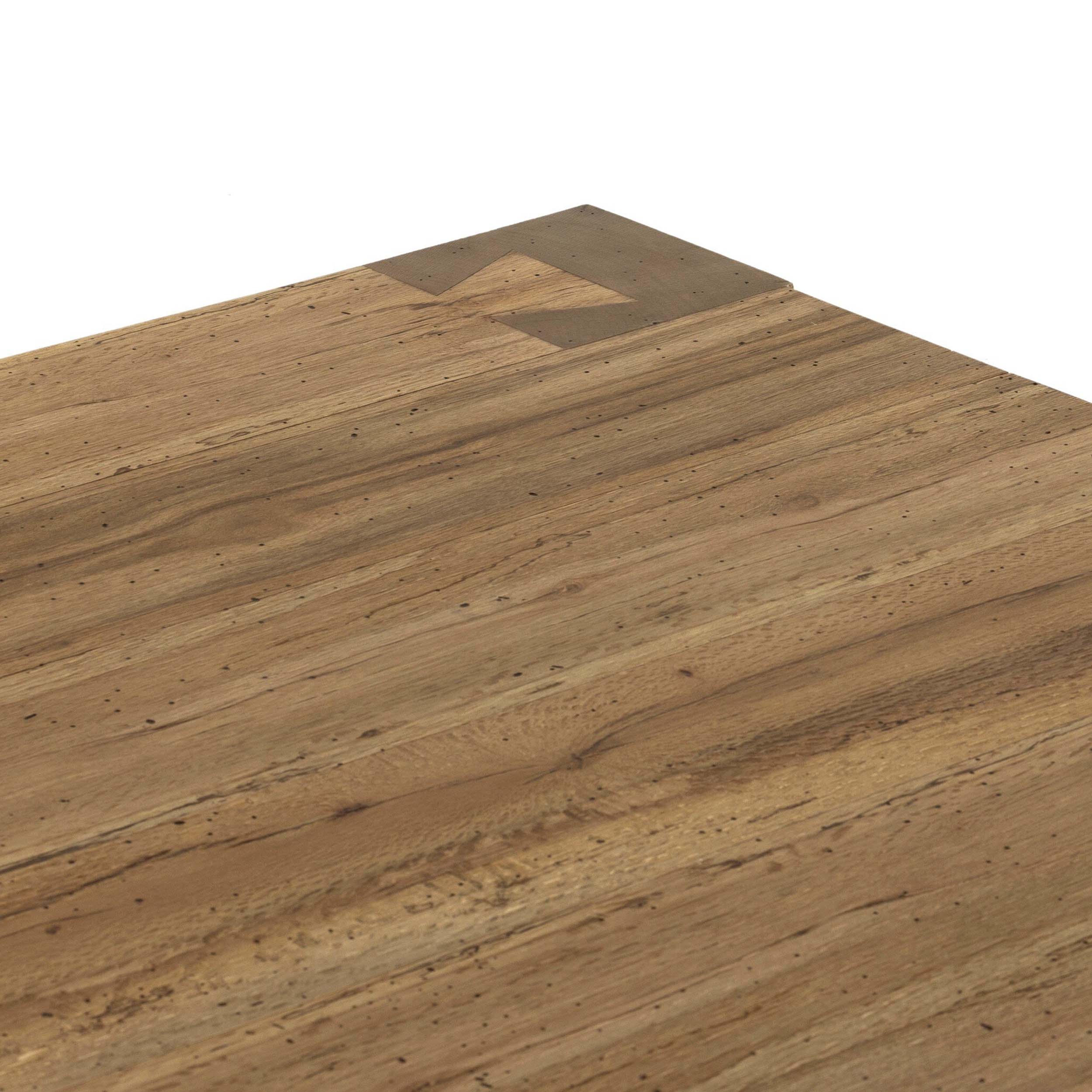Abaso Coffee Table, Rustic Wormwood Oak