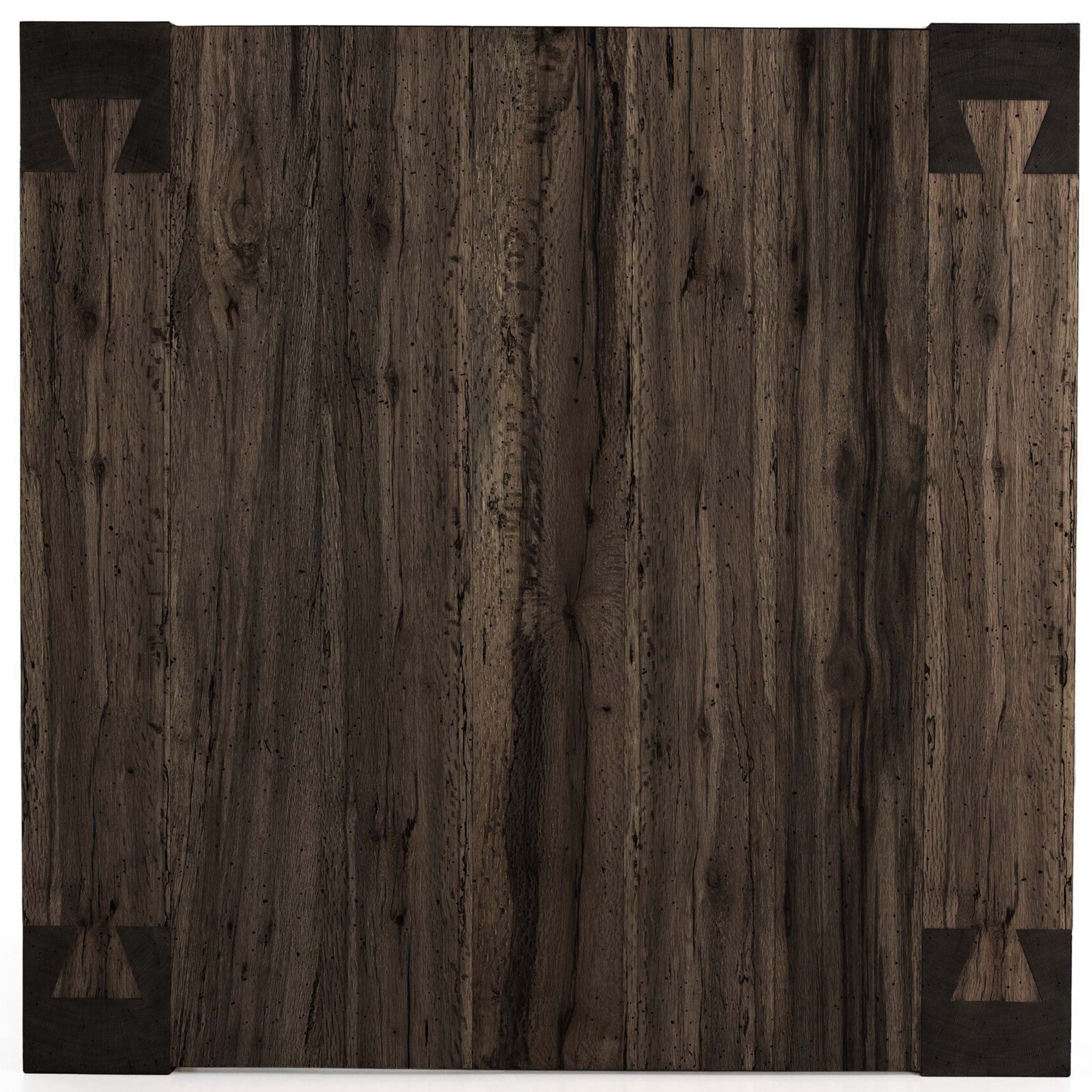 Abaso Coffee Table, Ebony Rustic Wormwood Oak