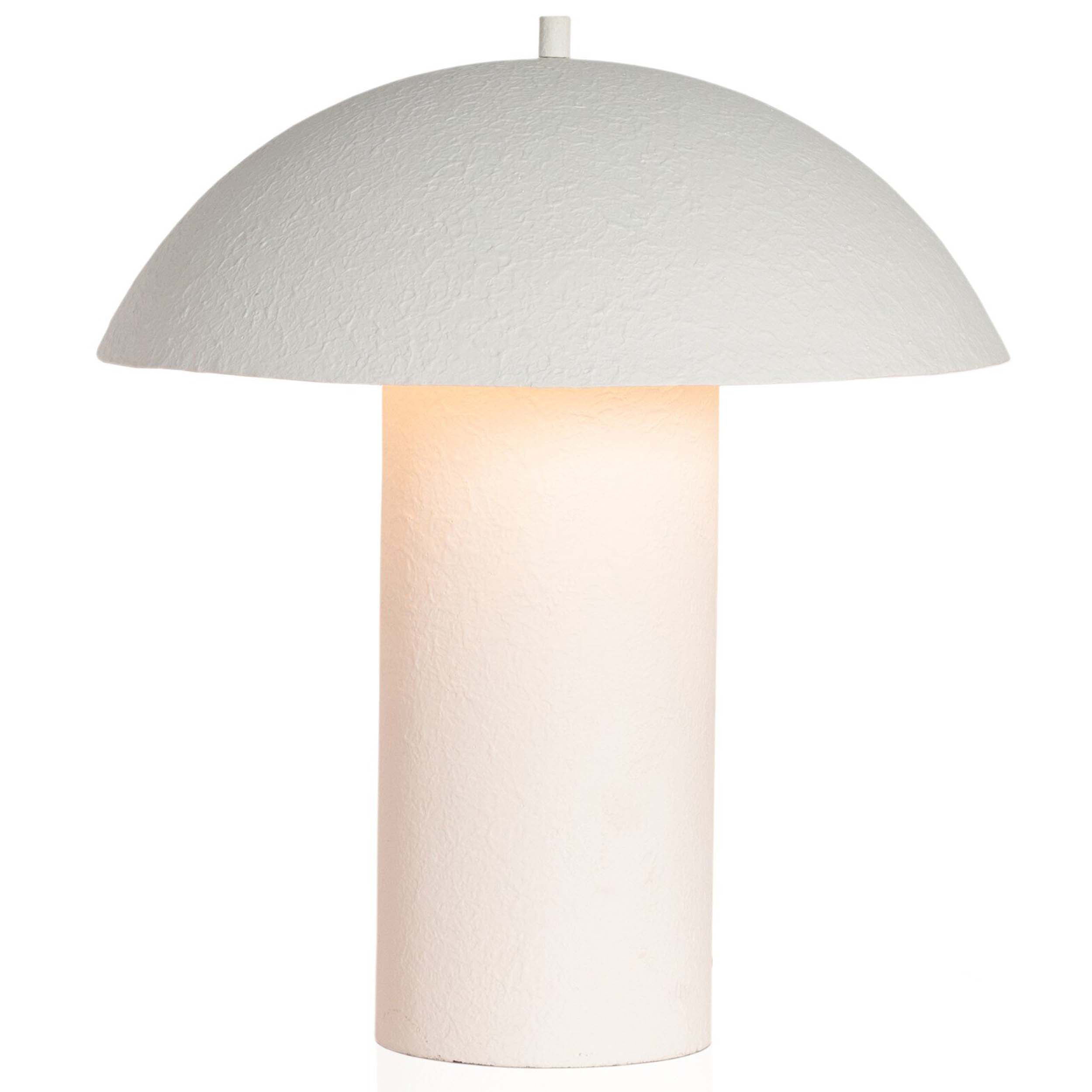 Santorini Table Lamp, Matte White Plaster