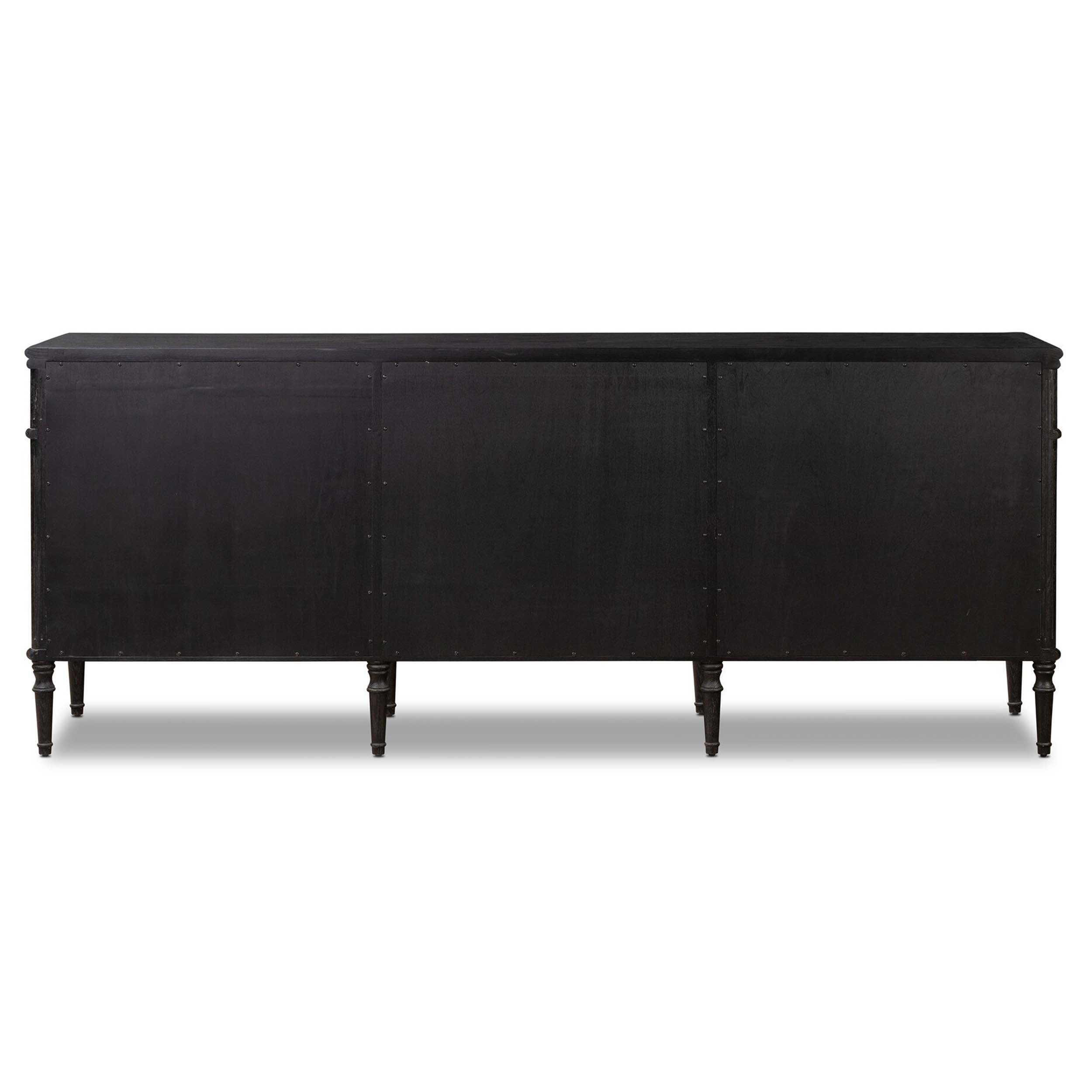 Toulouse 9 Drawer Dresser, Distressed Black